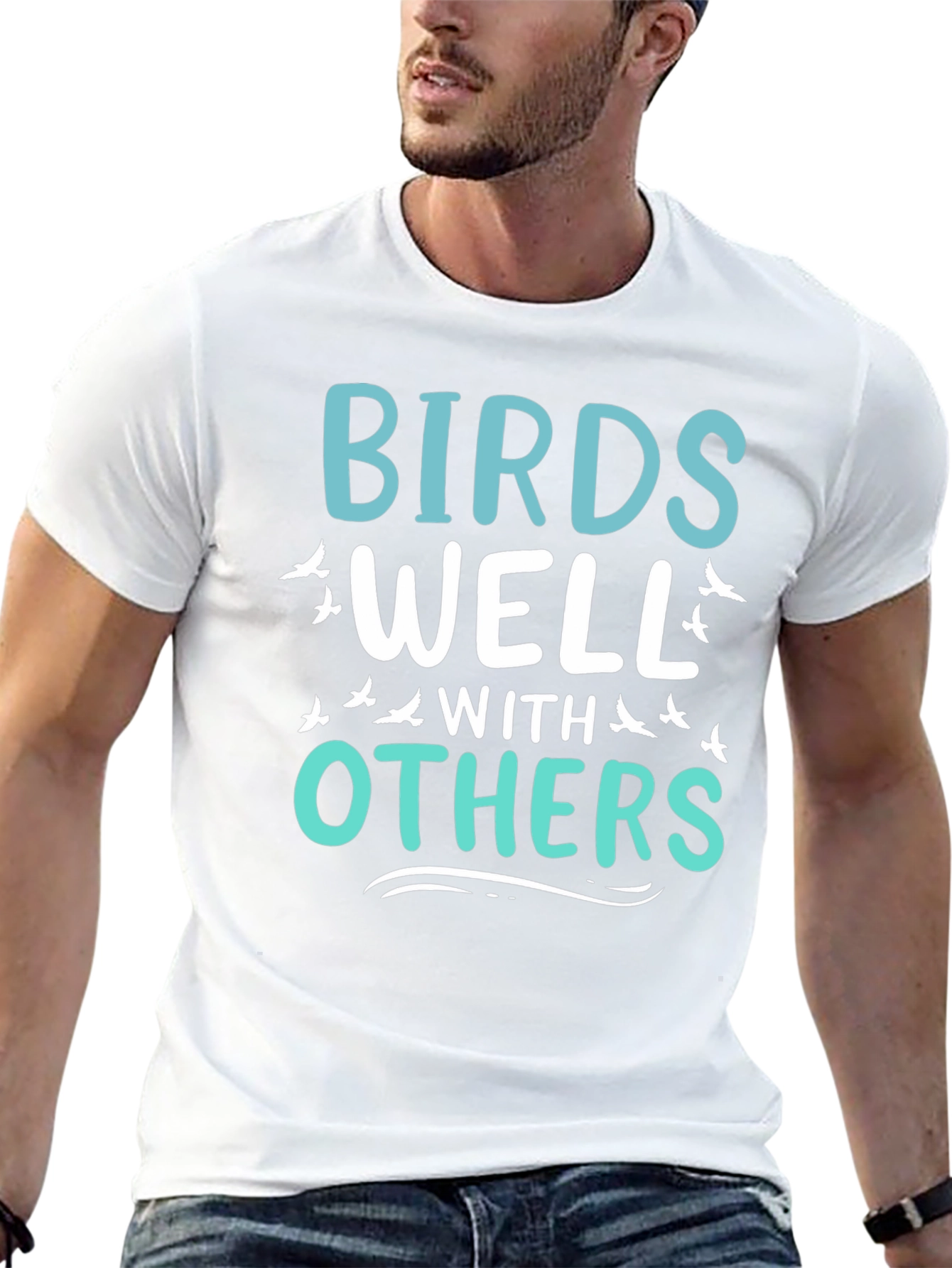 Birds Well With Others Graphic T-Shirt