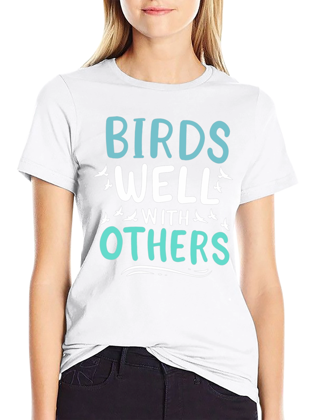 Birds Well With Others Graphic T-Shirt