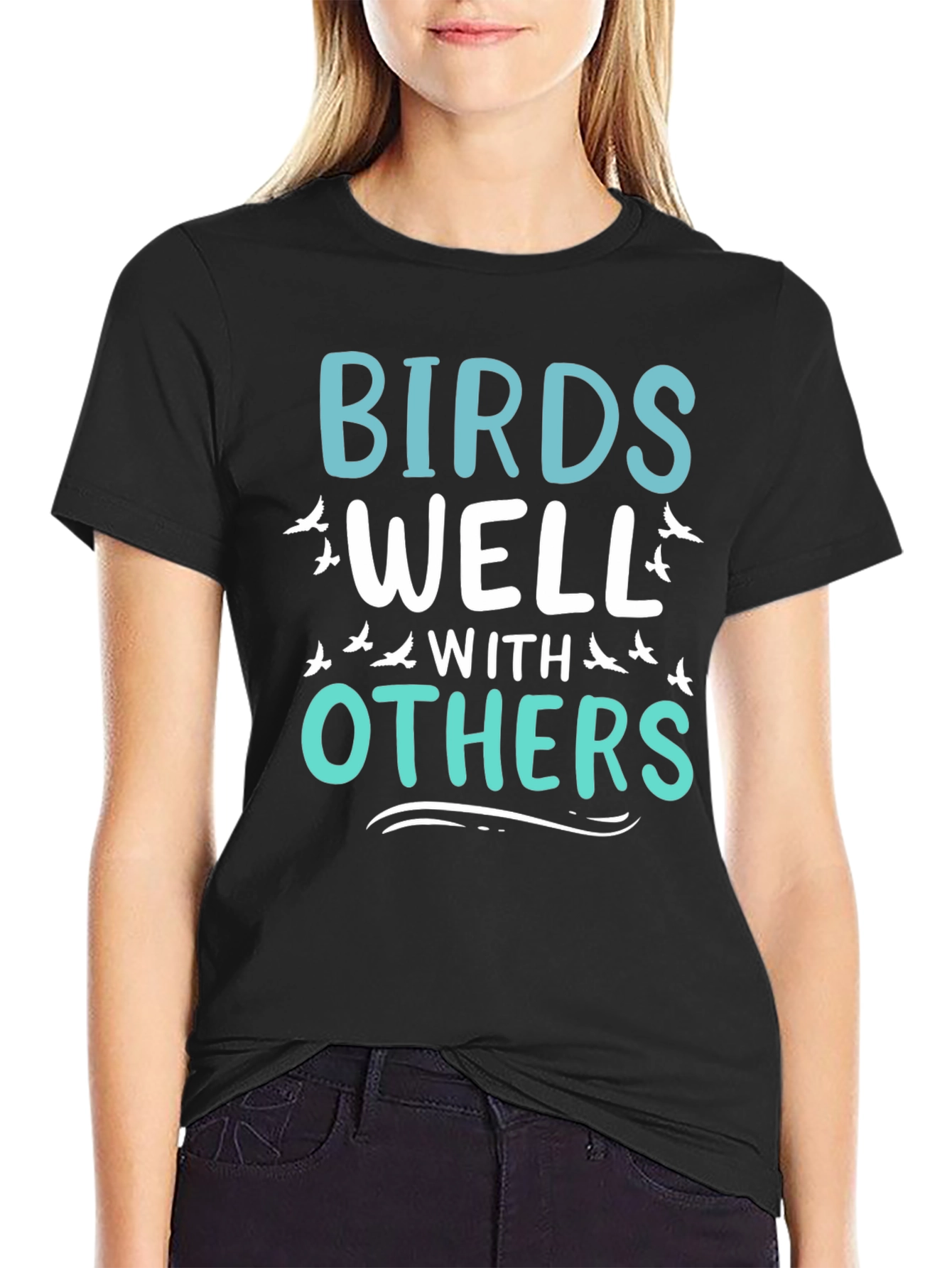 Birds Well With Others Graphic T-Shirt