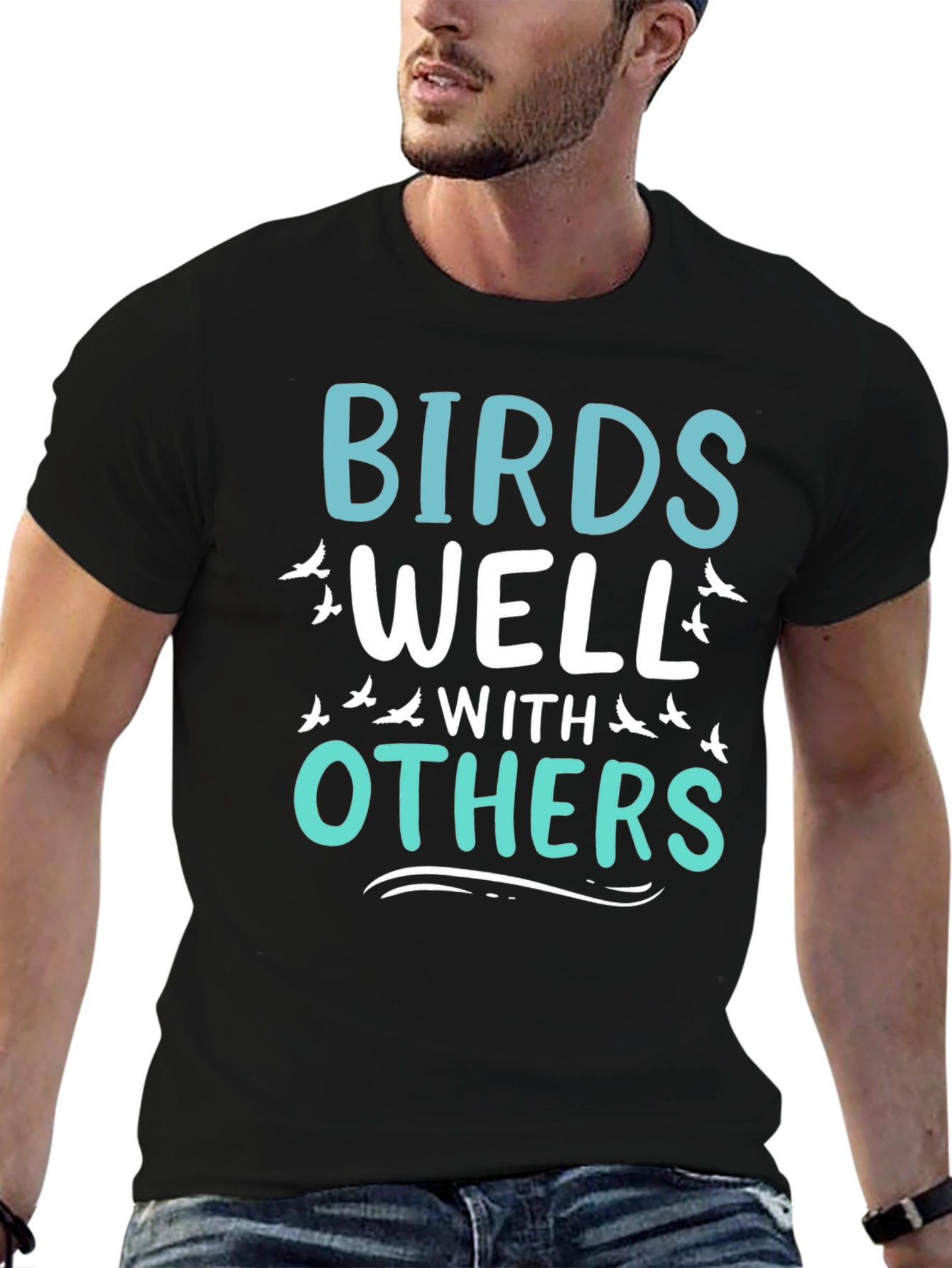 Birds Well With Others Graphic T-Shirt