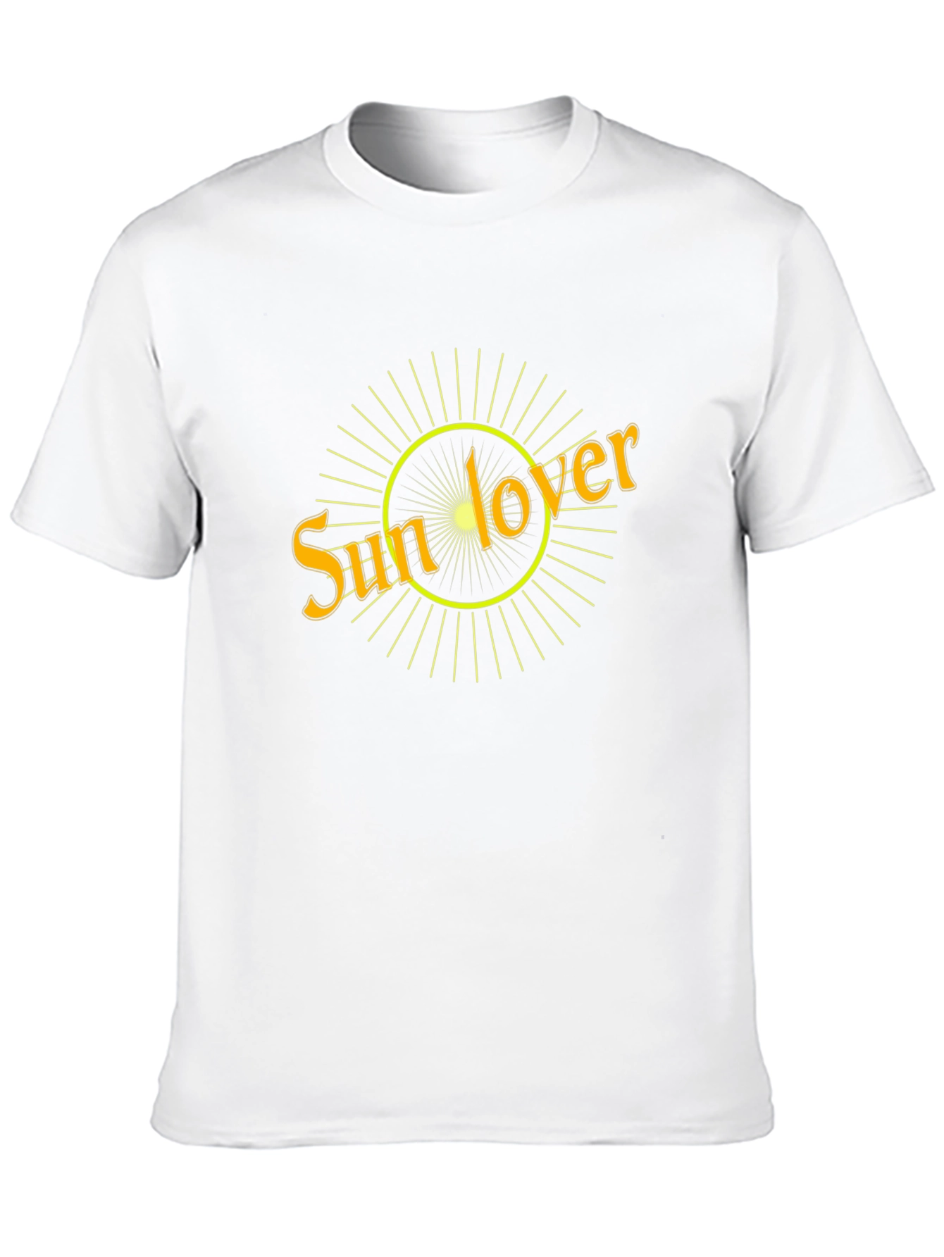 Sun Lover Graphic Tee - Black Cotton T-Shirt