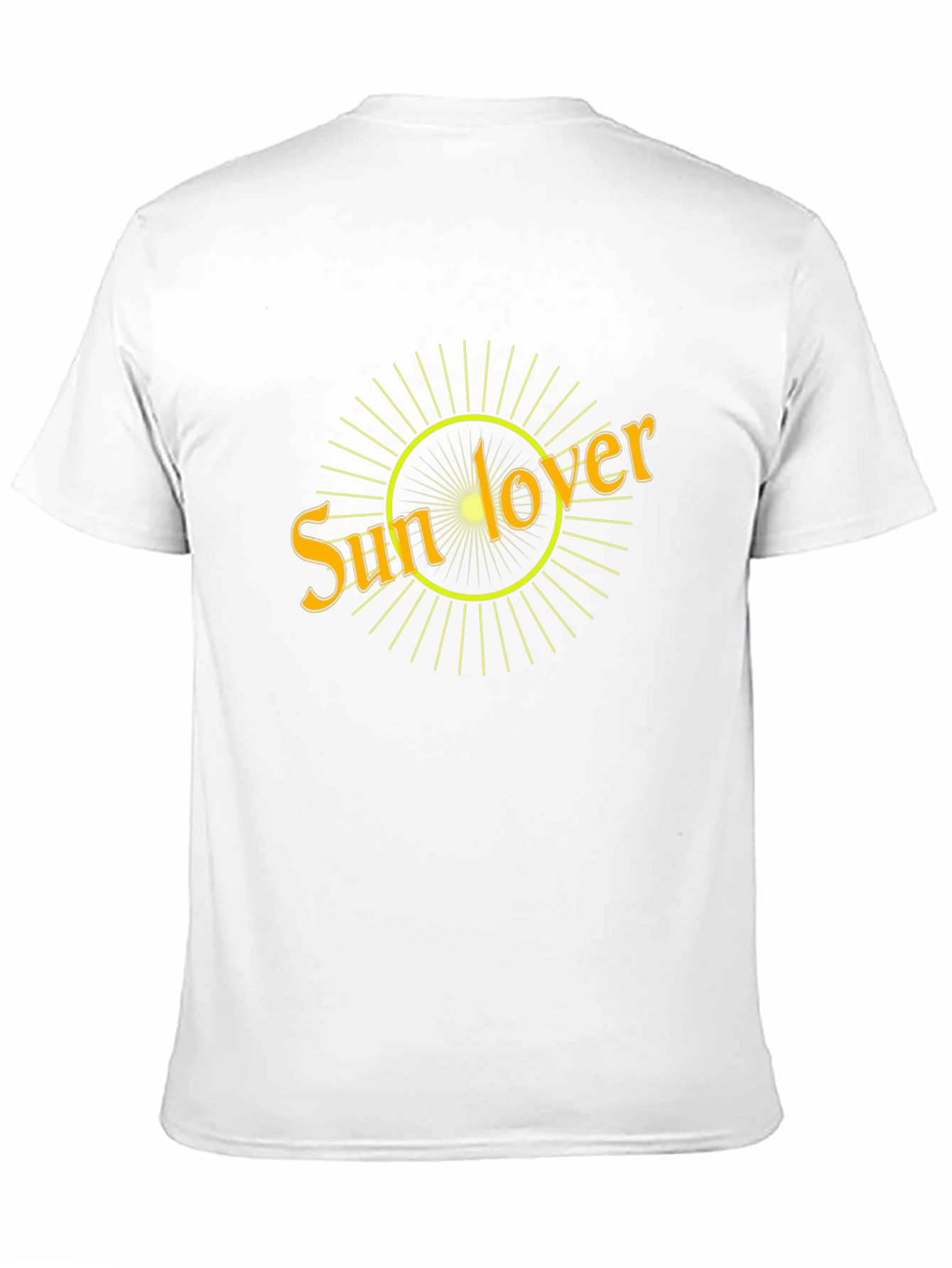 Sun Lover Graphic Tee - Black Cotton T-Shirt