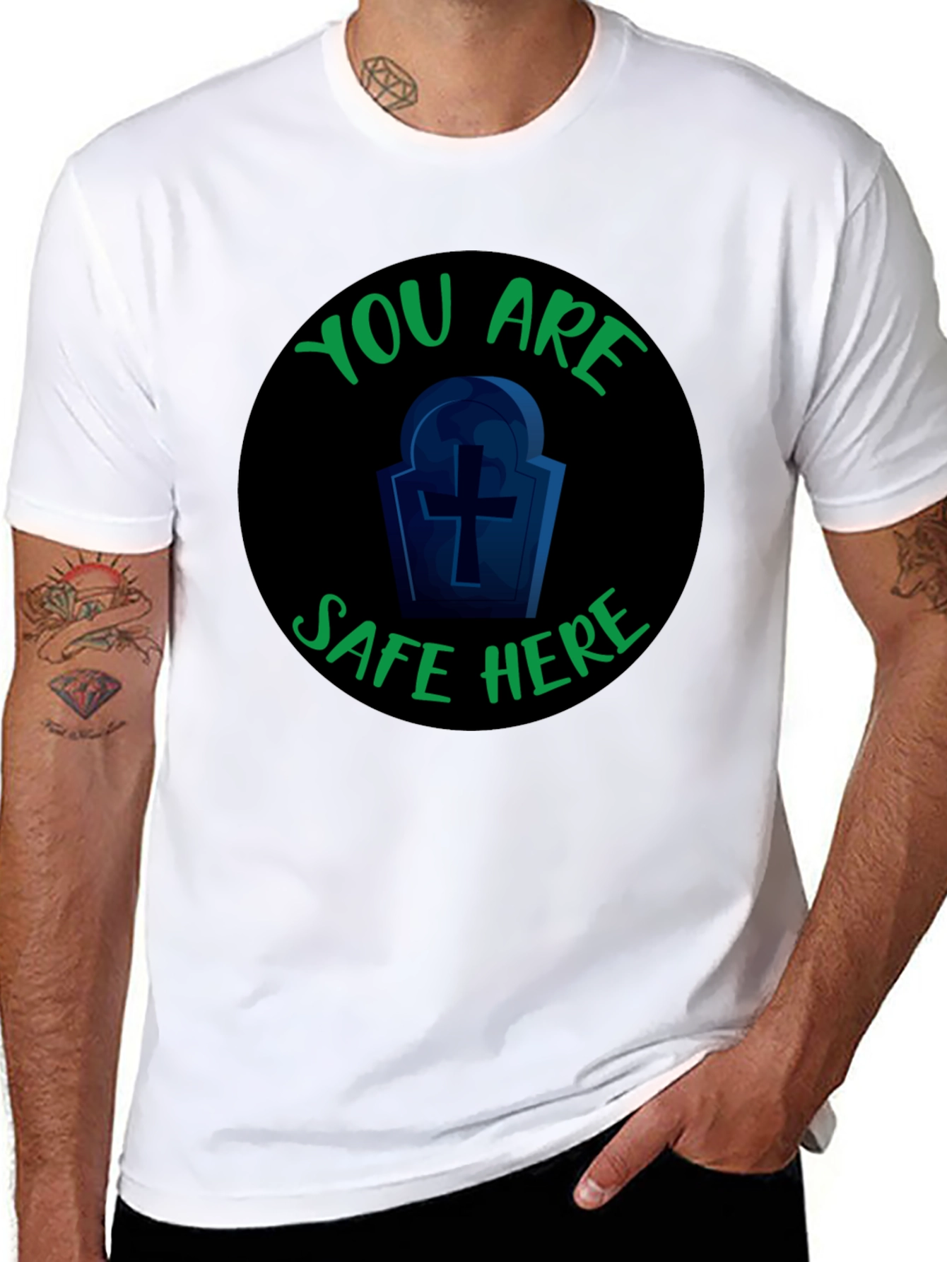 You Are Safe Here Graphic Tee
