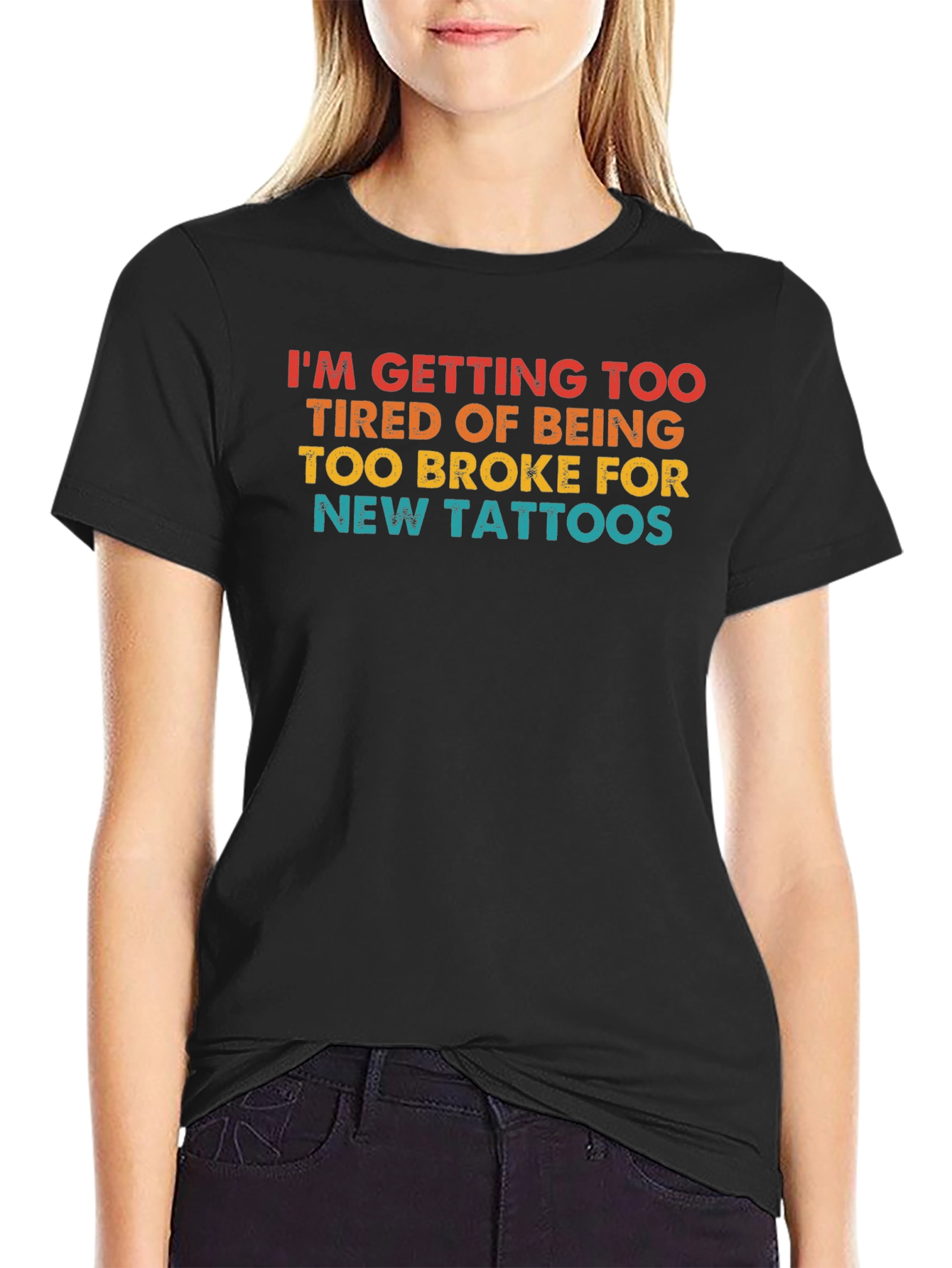 Funny Broke Tattoo Lover Graphic Tee