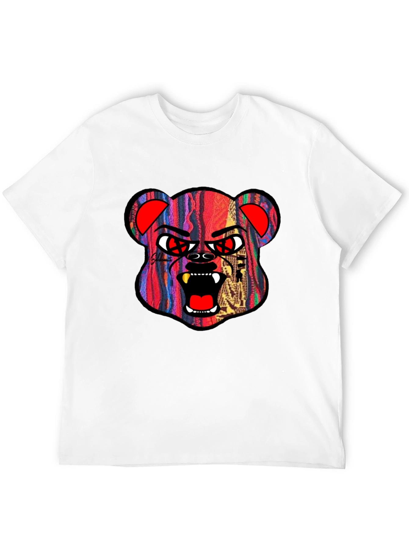 Edgy Bear Graphic Tee - Streetwear Style