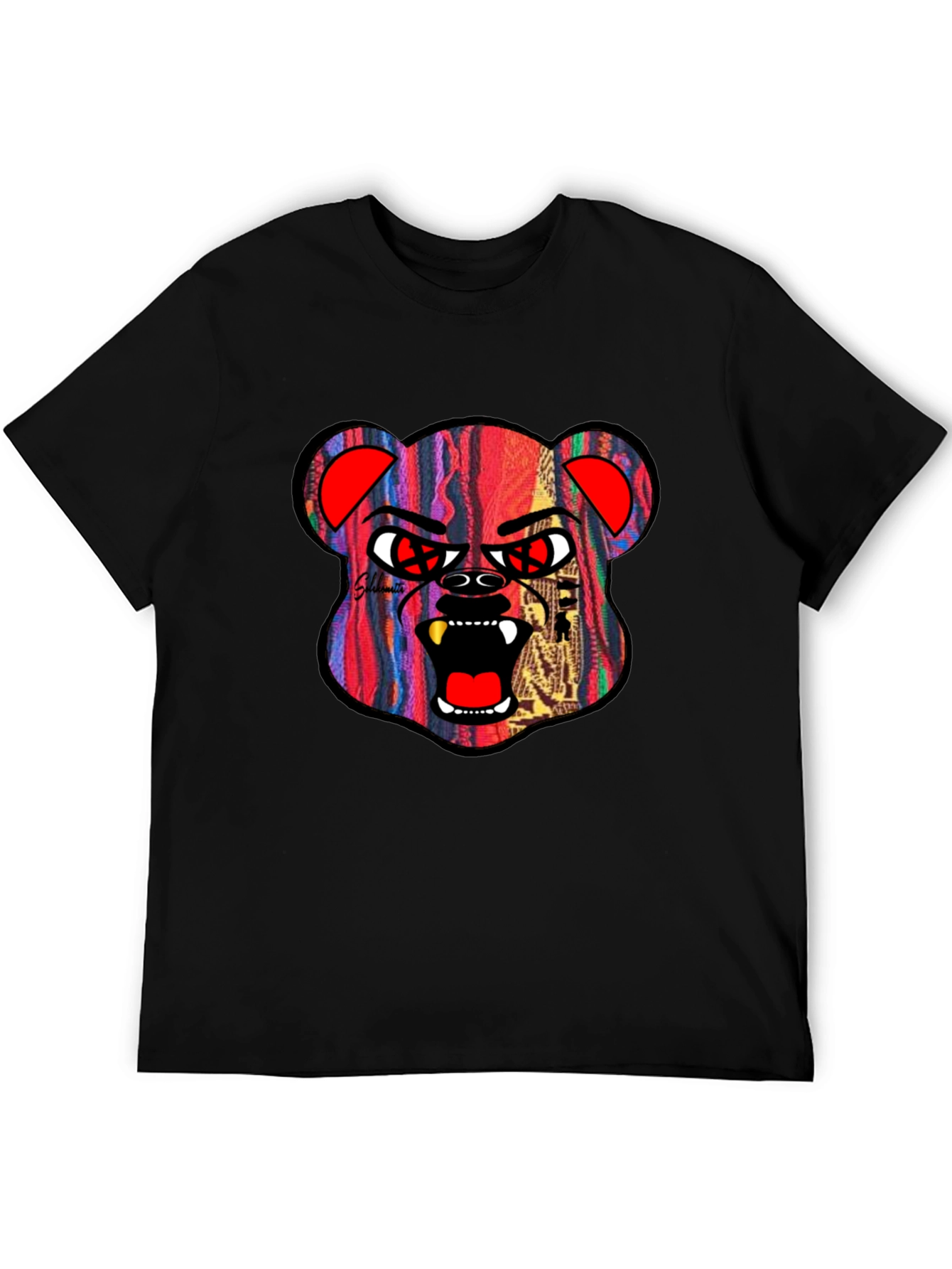 Edgy Bear Graphic Tee - Streetwear Style