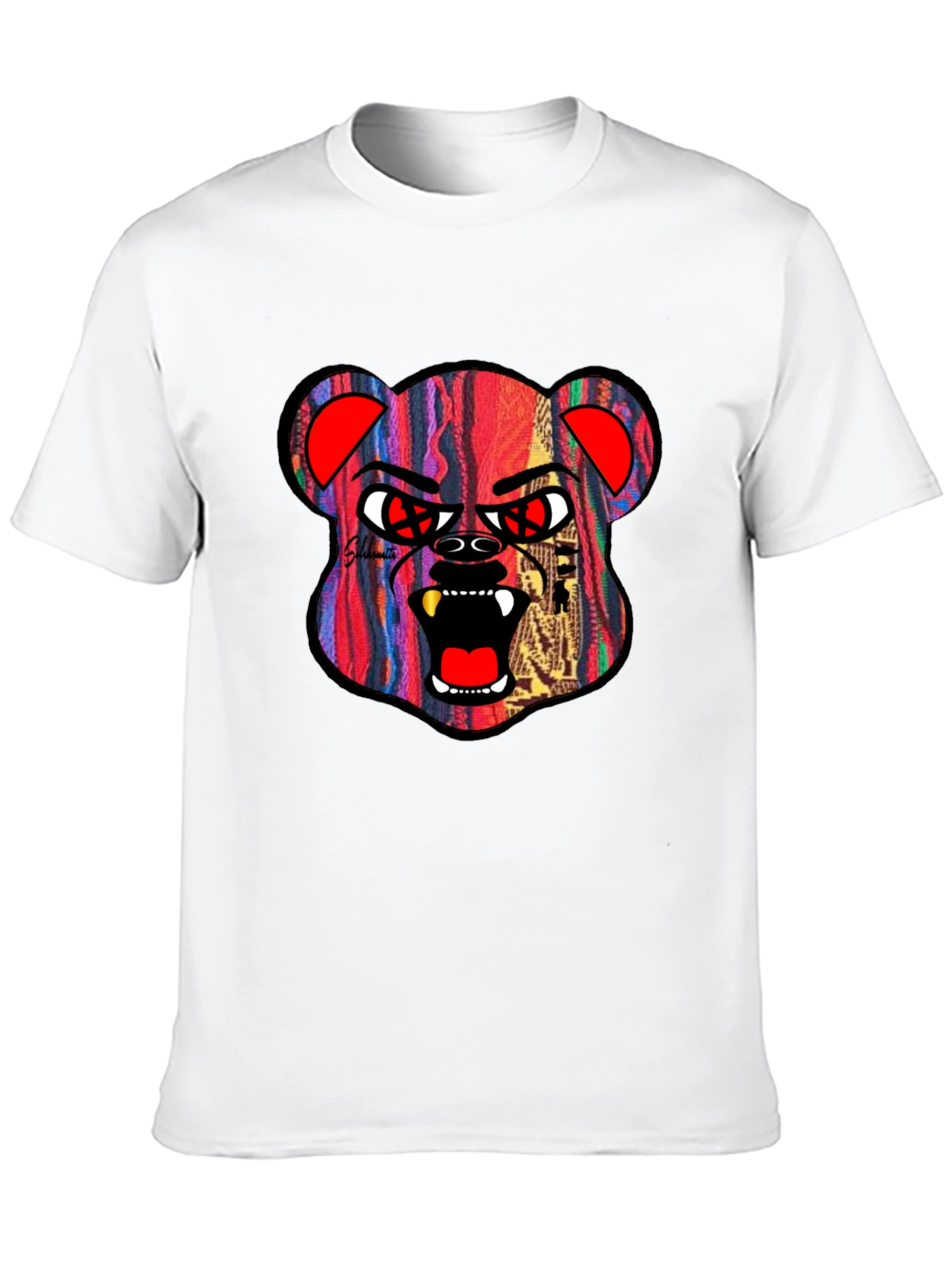 Edgy Bear Graphic Tee - Streetwear Style