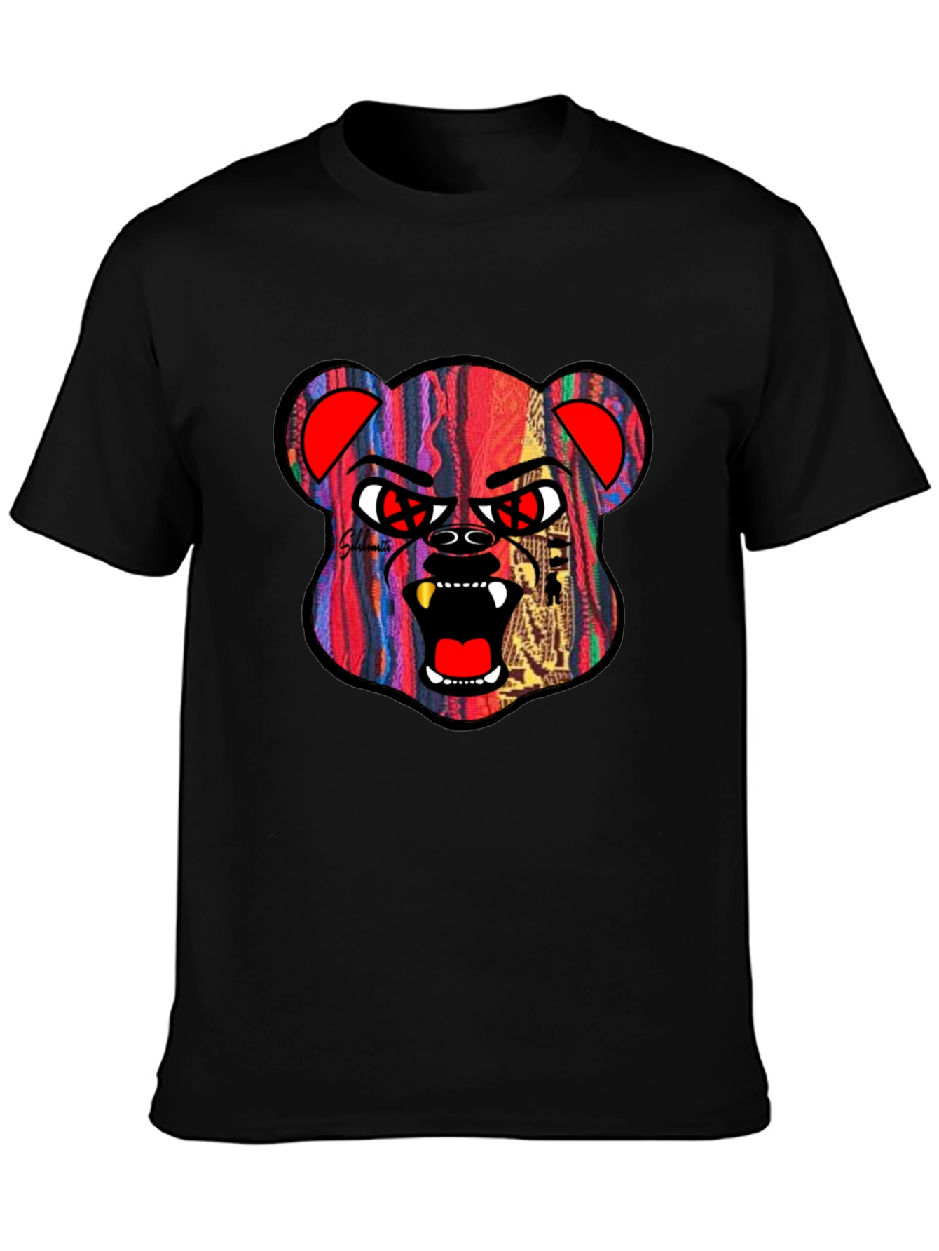 Edgy Bear Graphic Tee - Streetwear Style