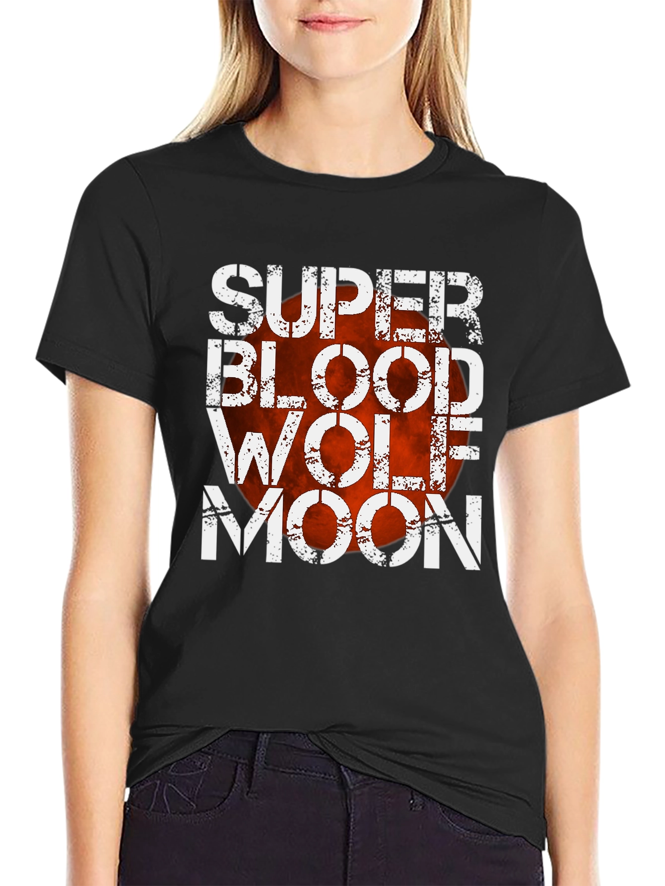 Super Blood Wolf Moon Graphic T-Shirt