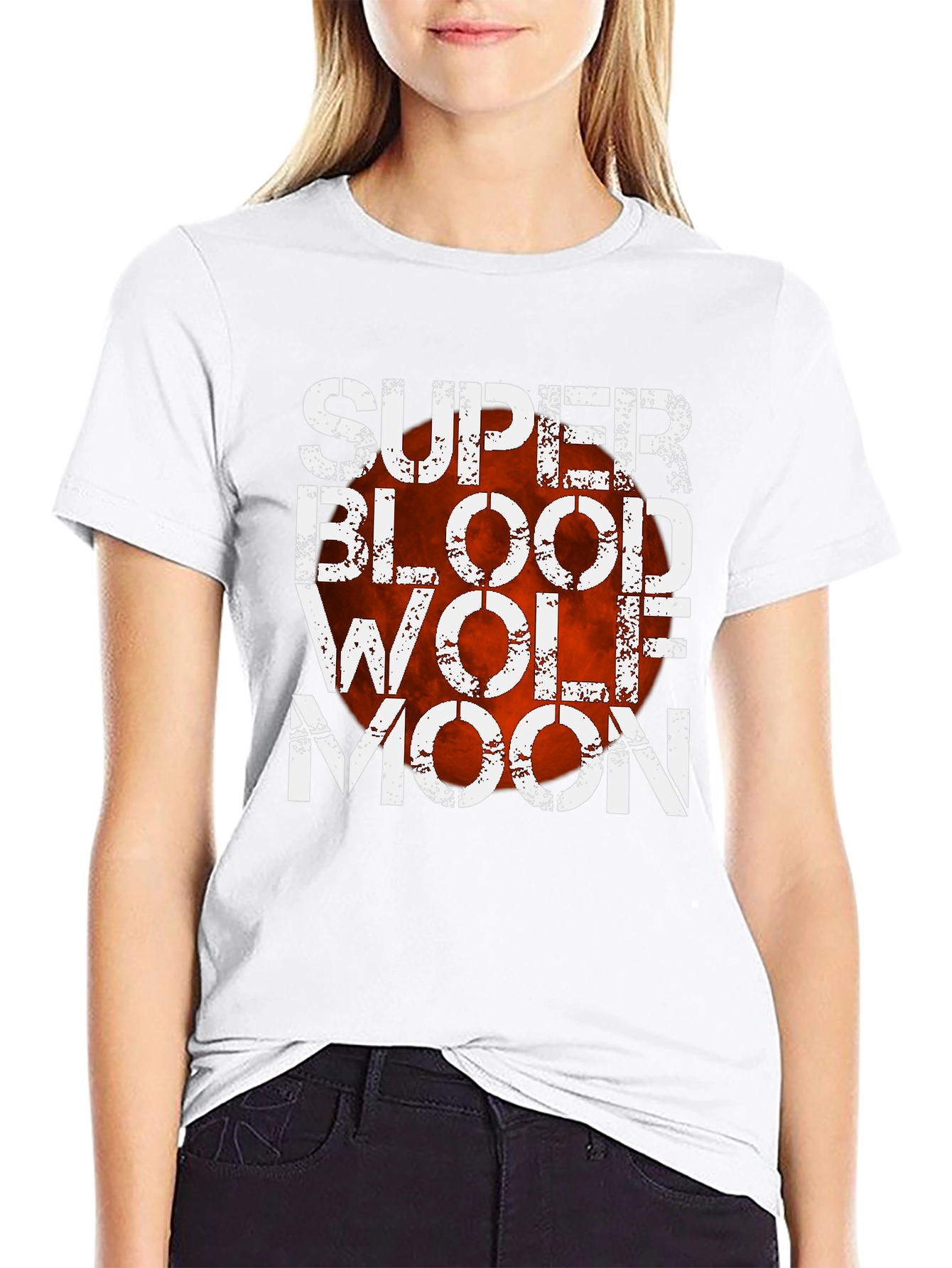 Super Blood Wolf Moon Graphic T-Shirt