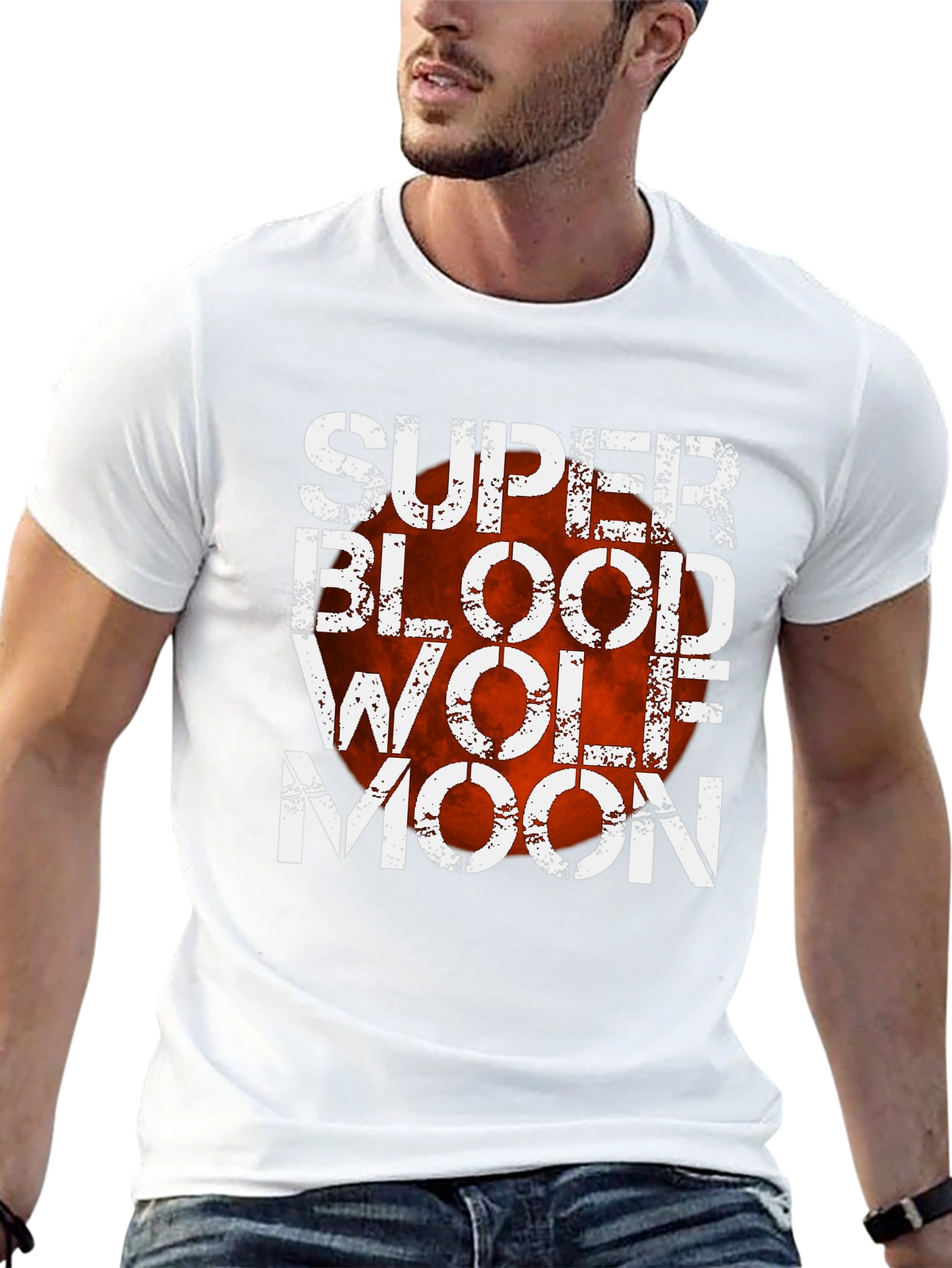 Super Blood Wolf Moon Graphic T-Shirt