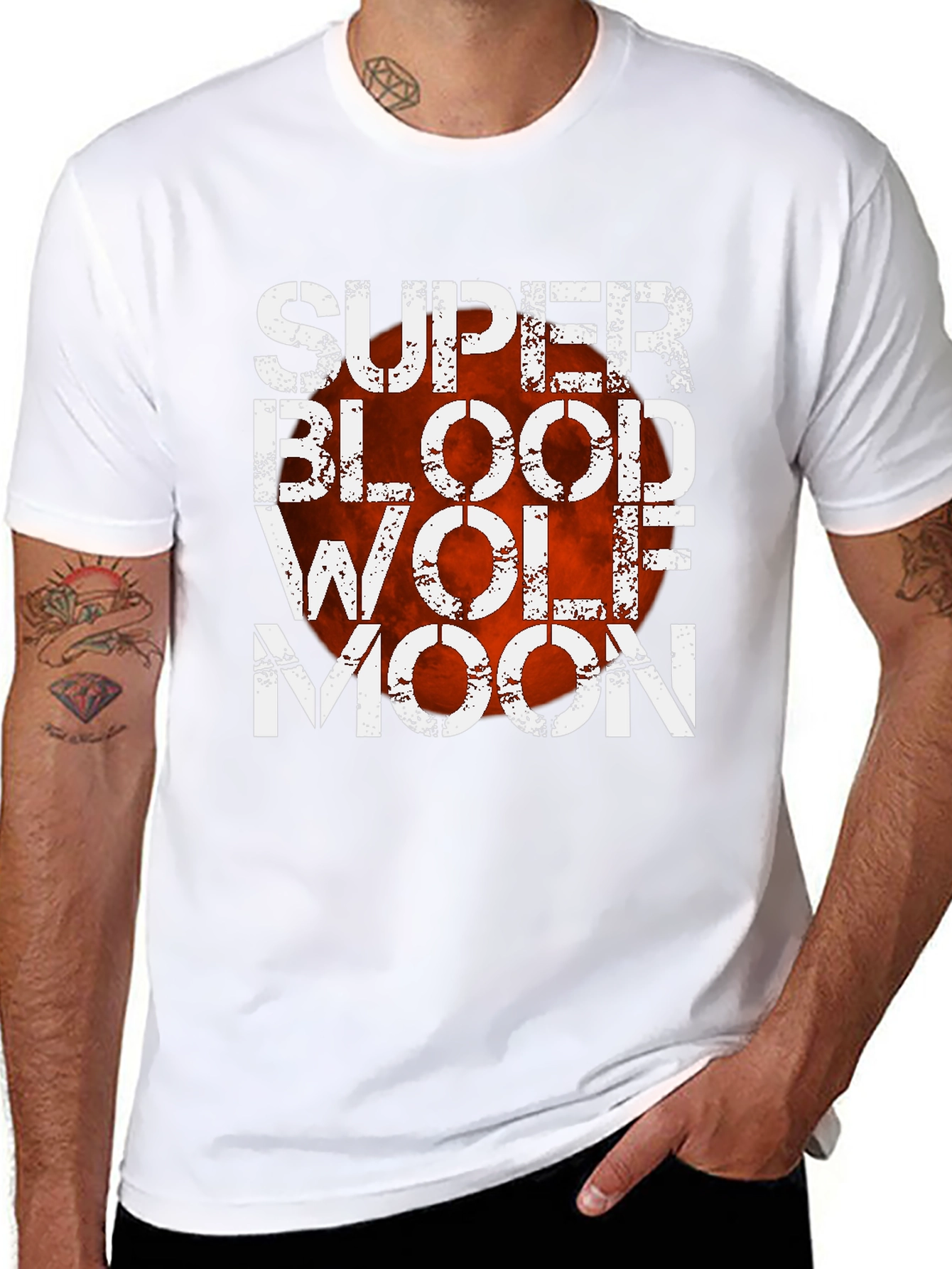 Super Blood Wolf Moon Graphic T-Shirt