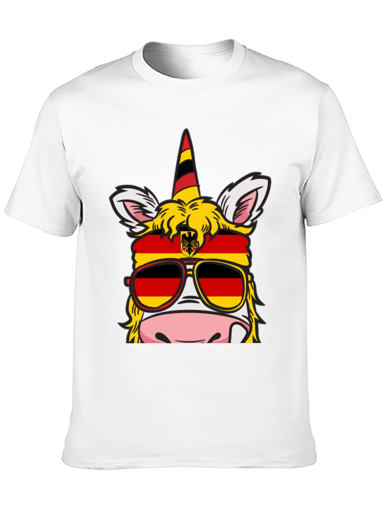 German Pride Unicorn T-Shirt - Black