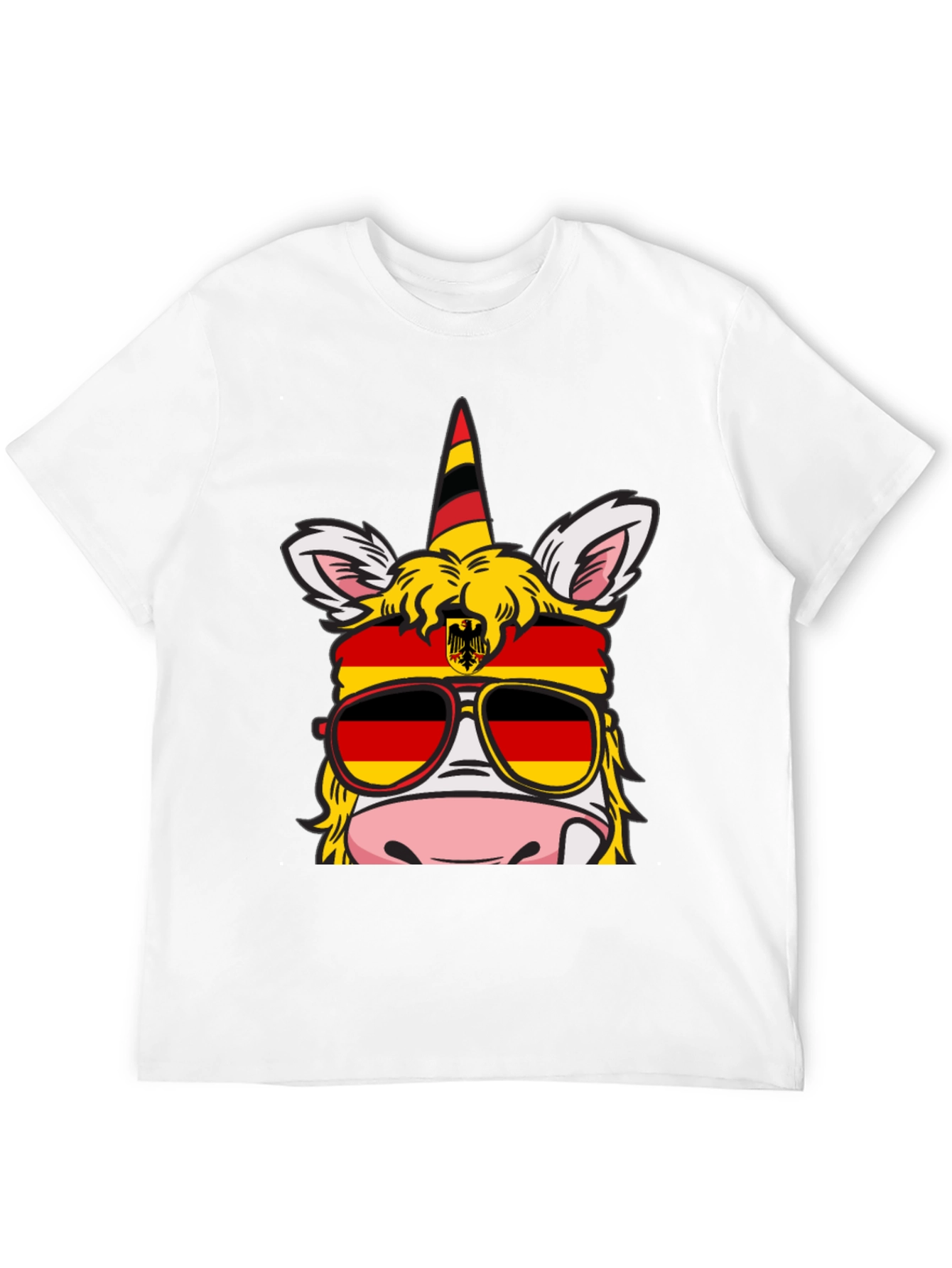 German Pride Unicorn T-Shirt - Black
