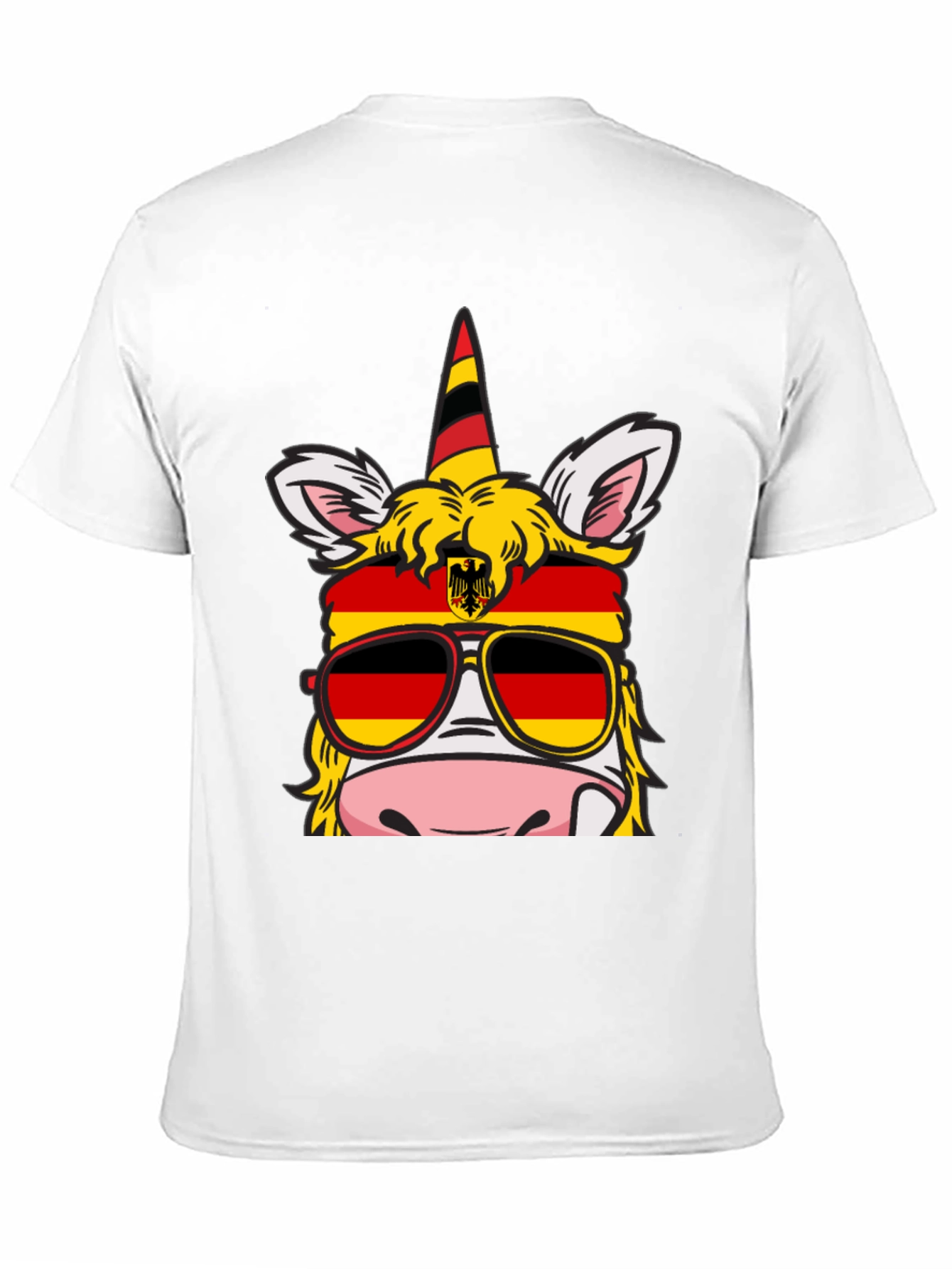 German Pride Unicorn T-Shirt - Black