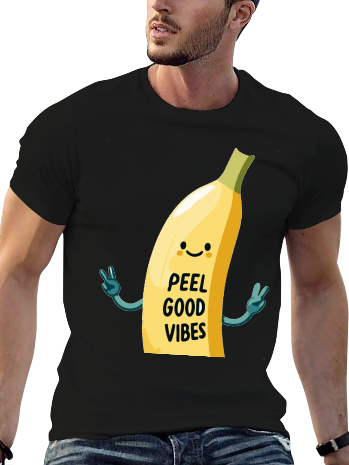 Peel Good Vibes T-Shirt - Funny Banana Graphic Tee