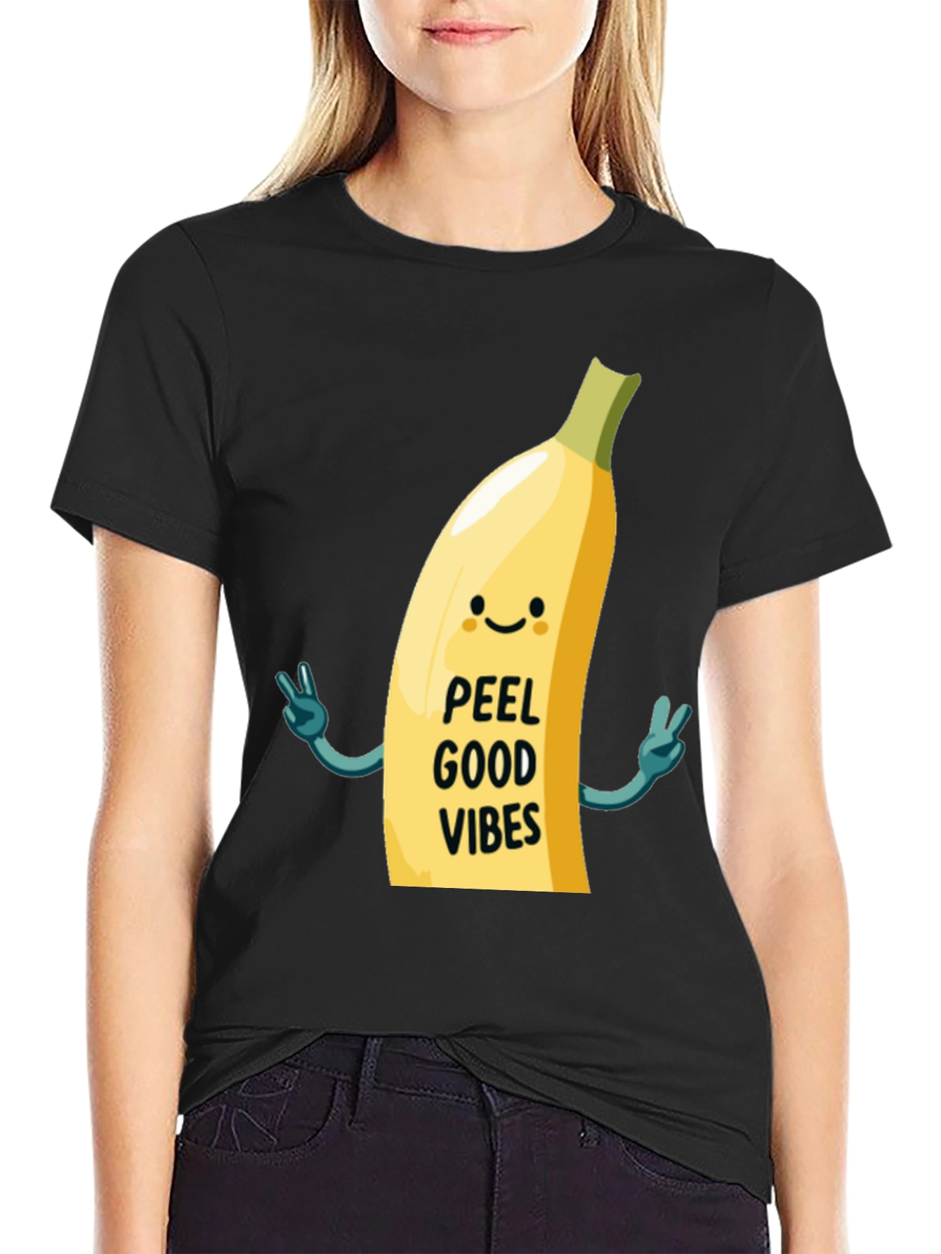 Peel Good Vibes T-Shirt - Funny Banana Graphic Tee