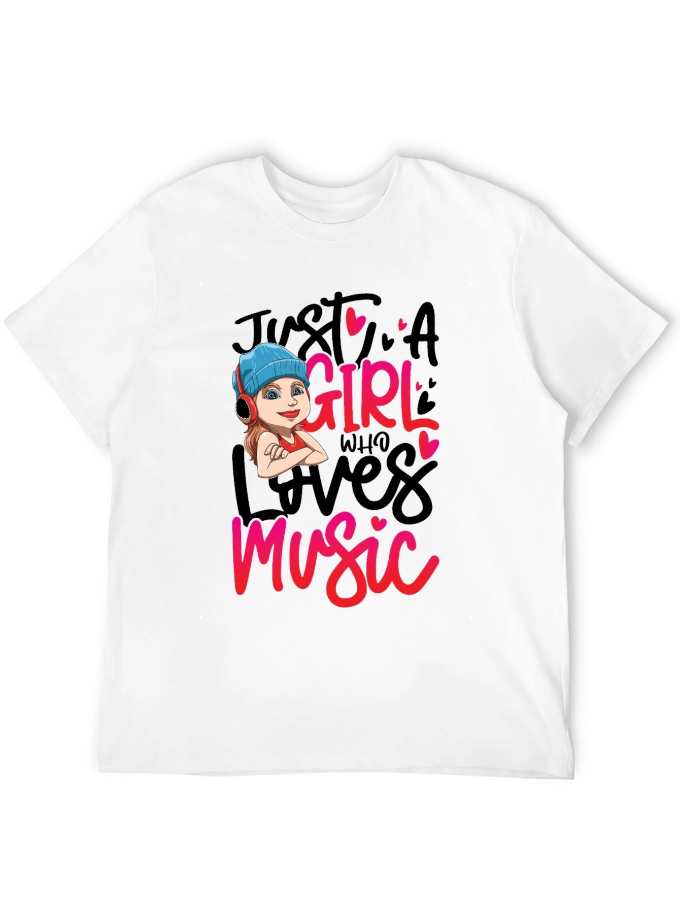 Just A Girl Who Loves Music Graphic Tee
