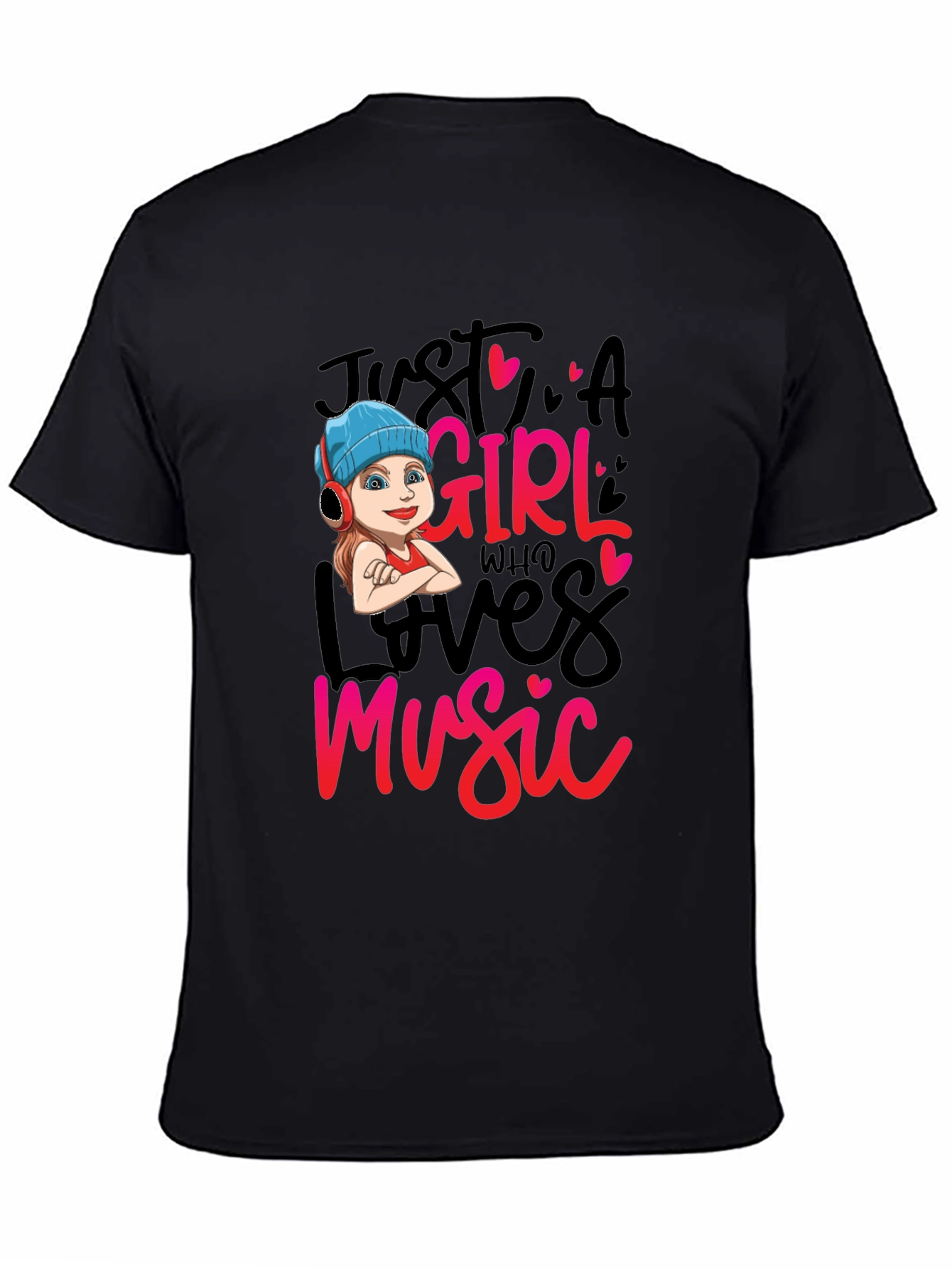 Just A Girl Who Loves Music Graphic Tee