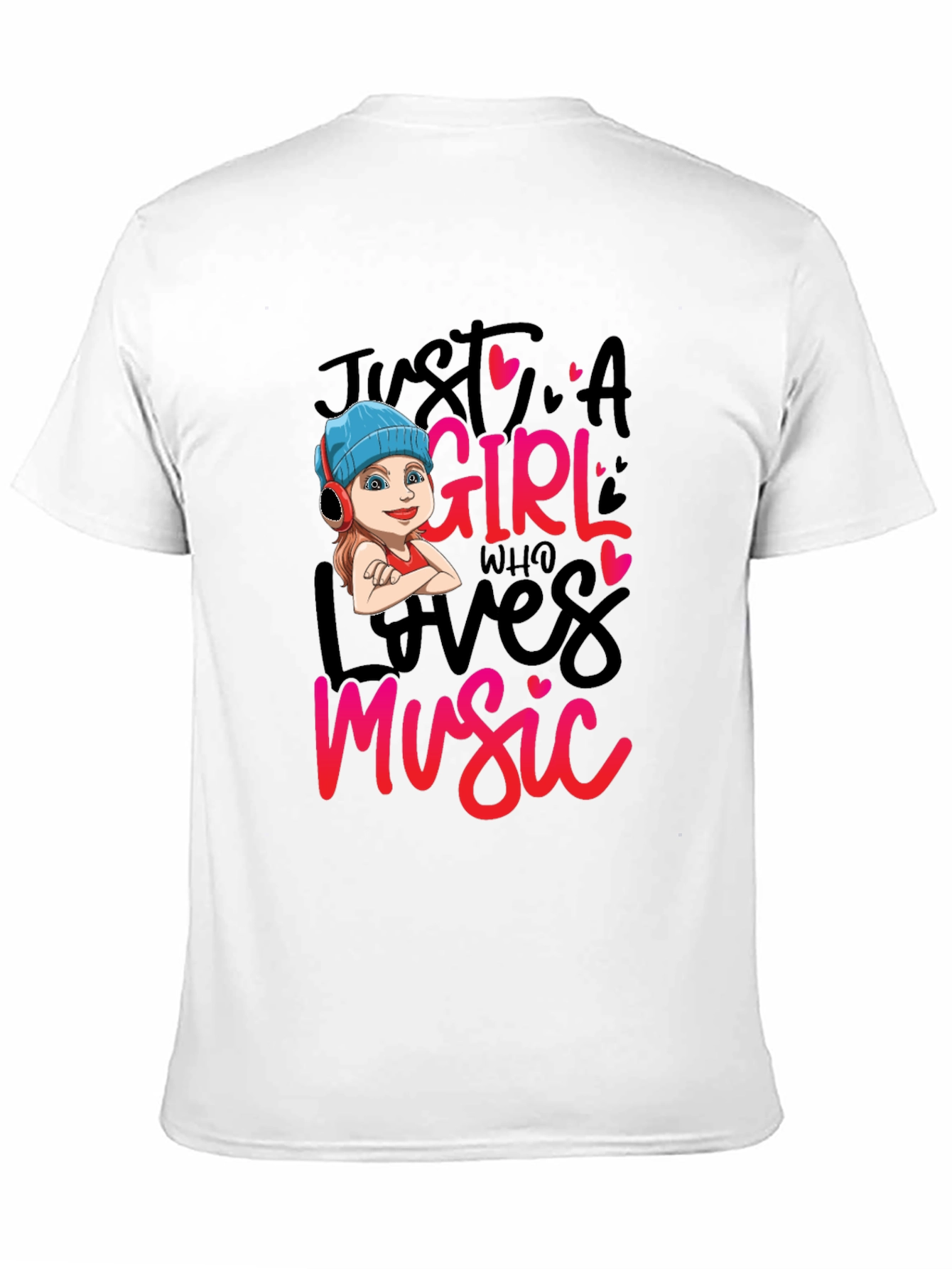 Just A Girl Who Loves Music Graphic Tee
