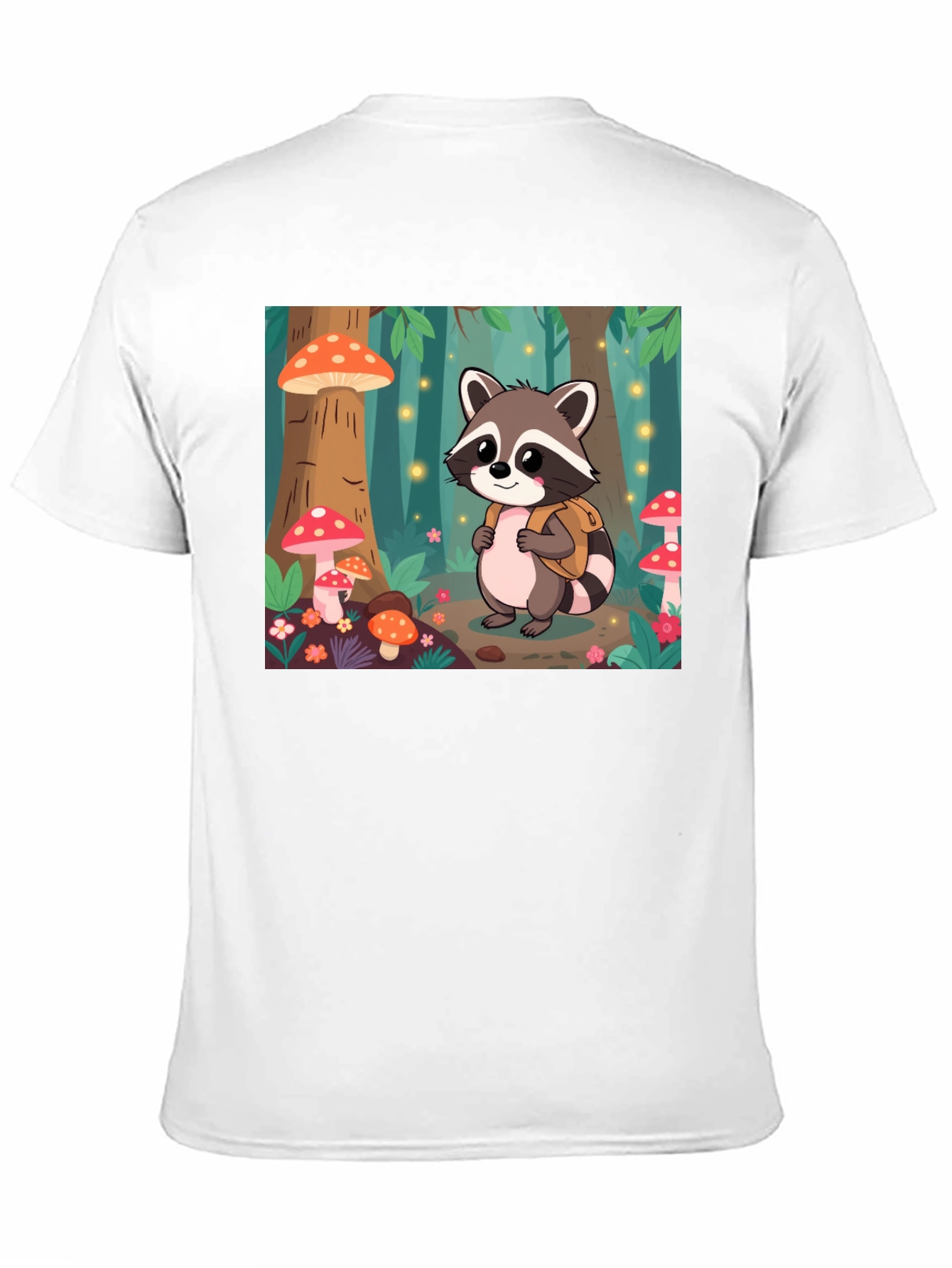 Cute Raccoon Forest Adventure T-Shirt