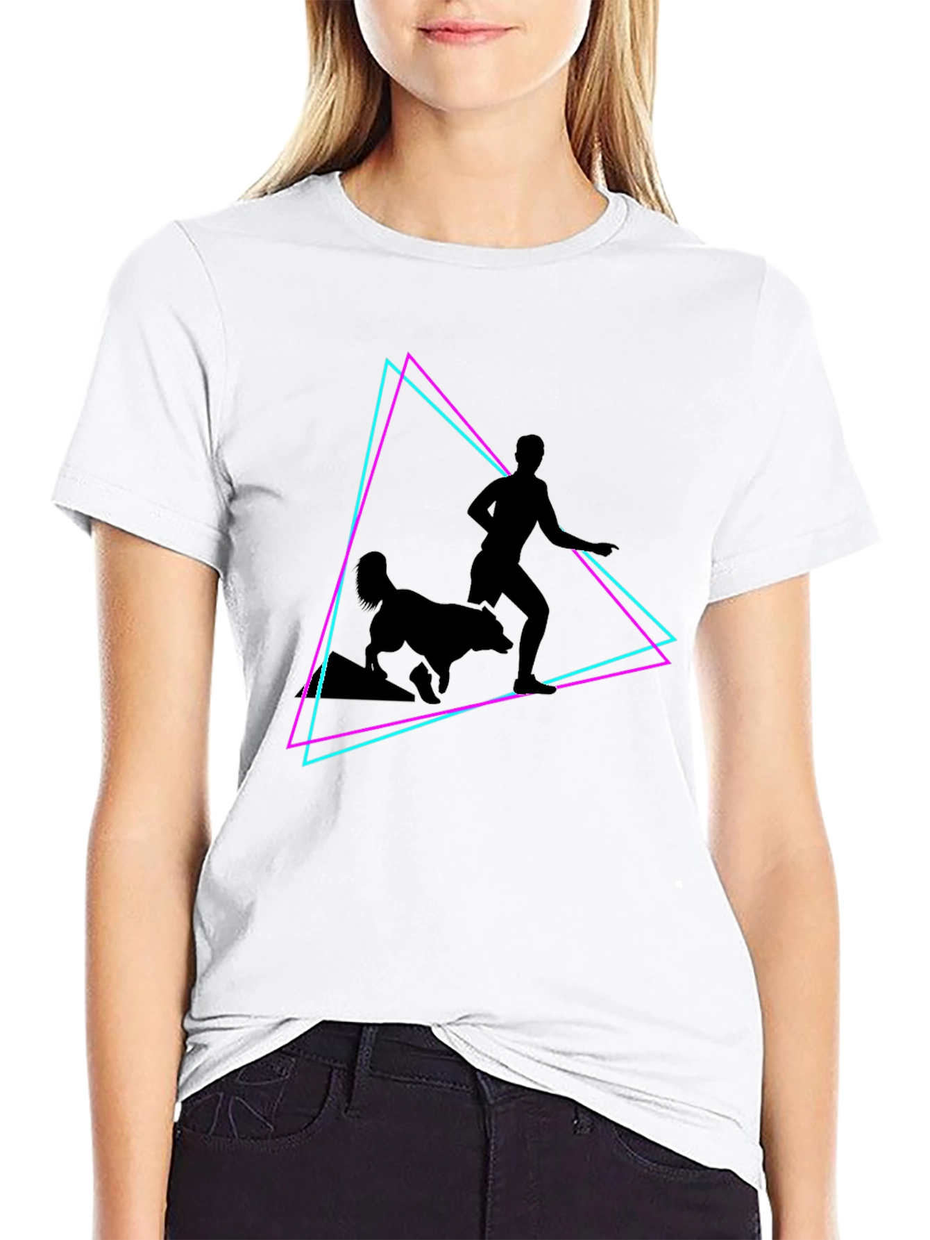 Retro Runner Black T-Shirt
