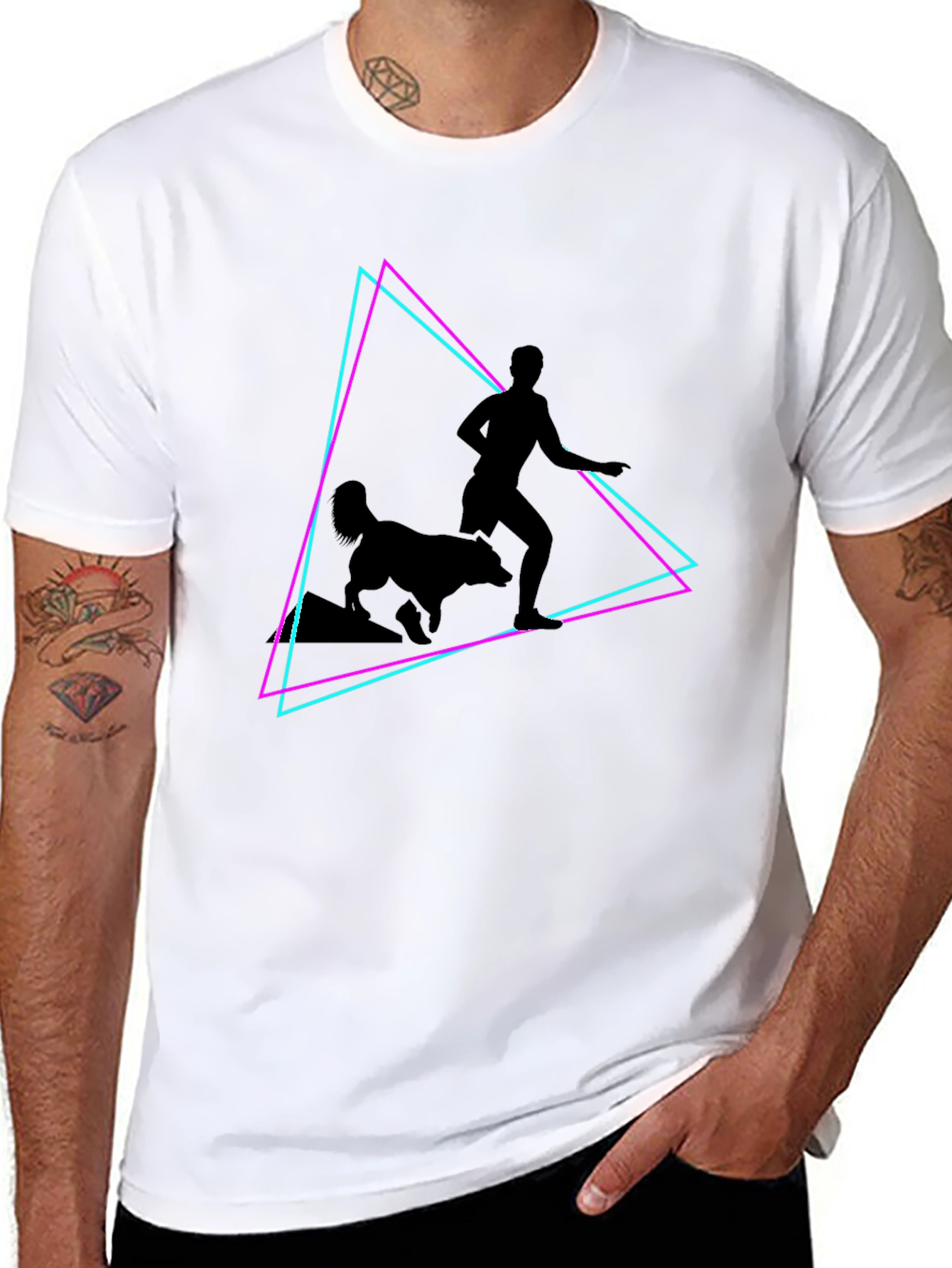 Retro Runner Black T-Shirt