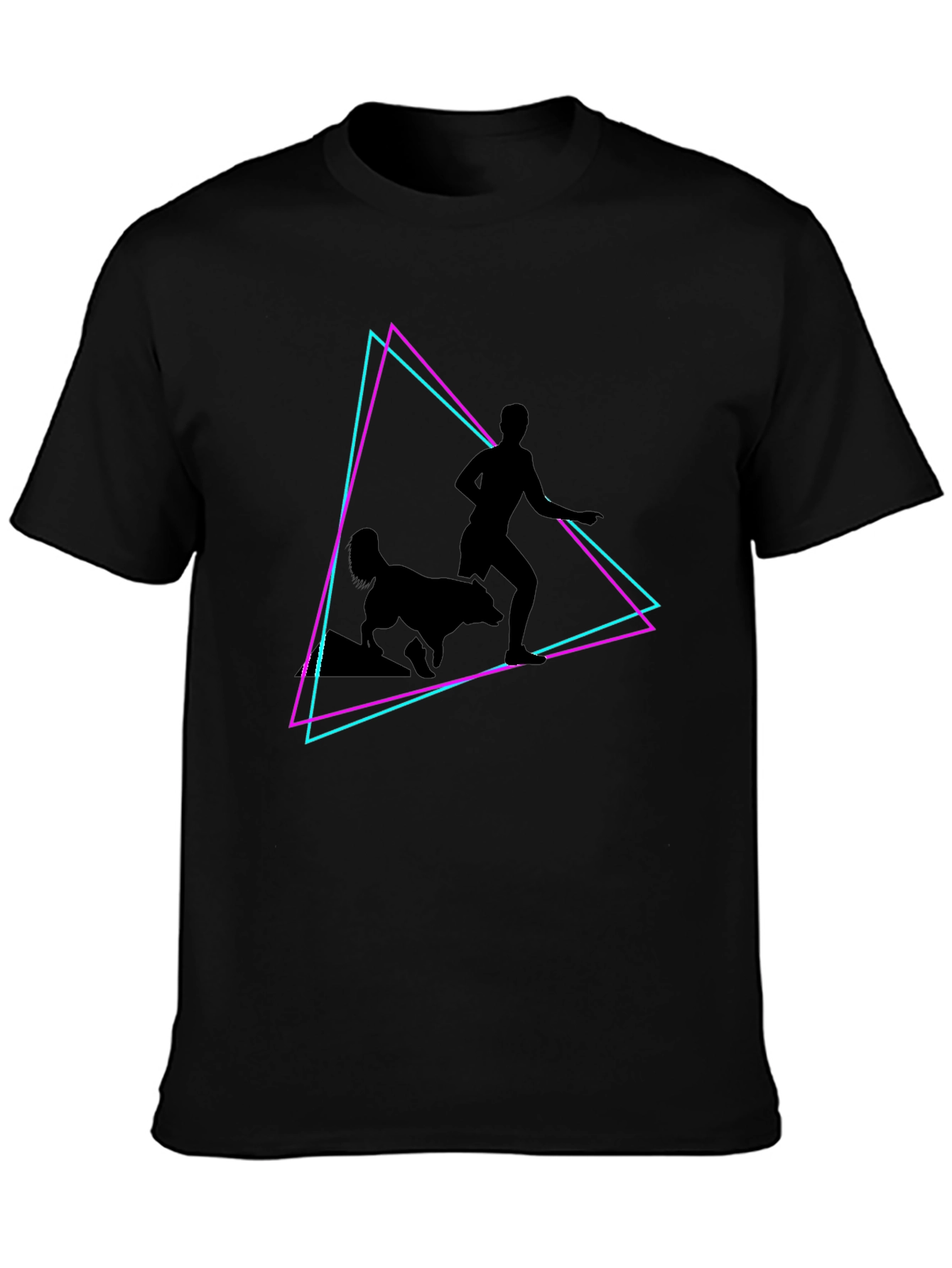 Retro Runner Black T-Shirt