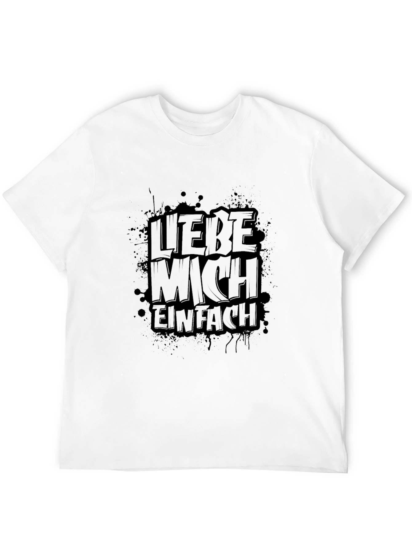 Liebe Mich Einfach Black Graphic Tee