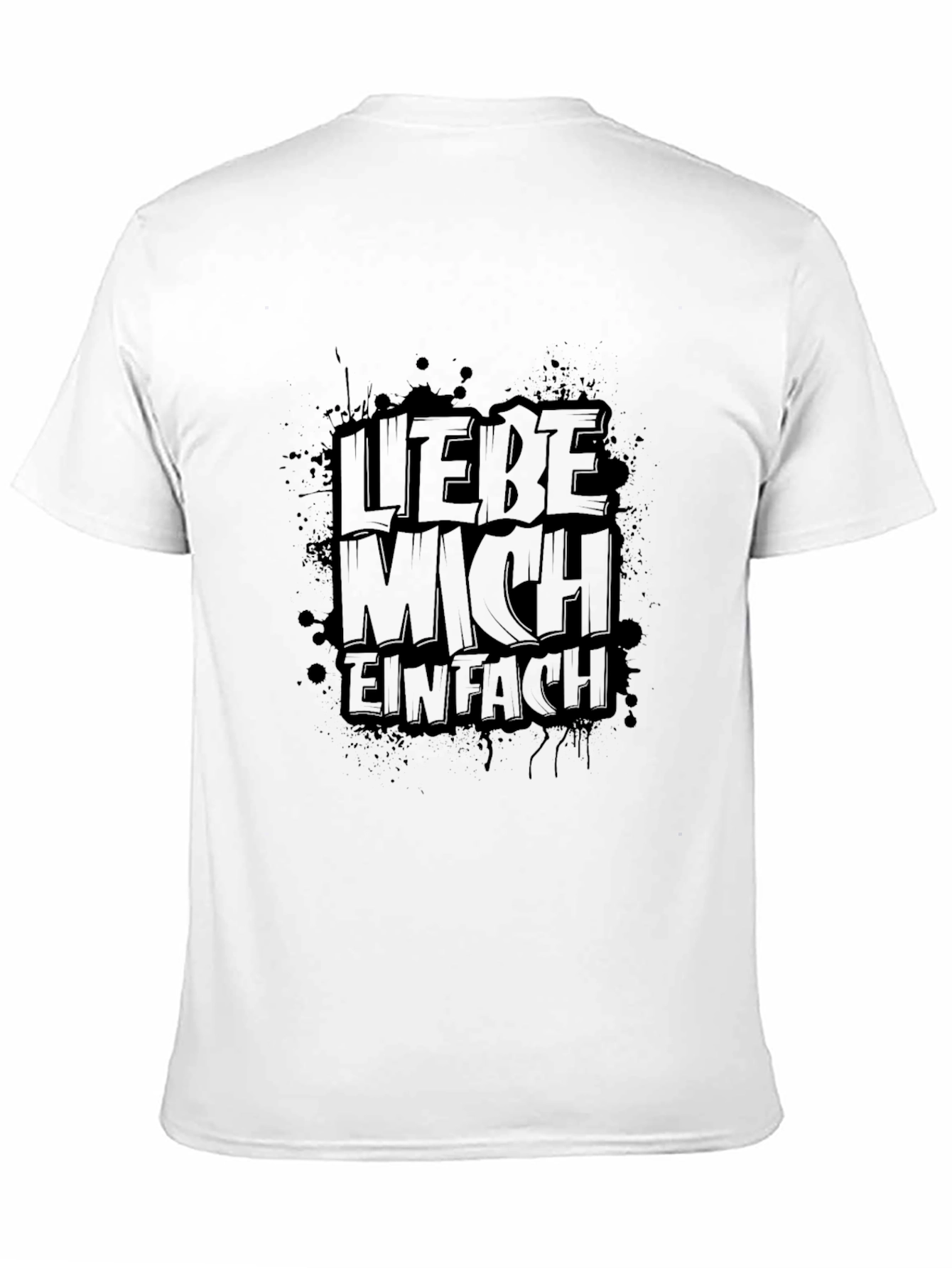 Liebe Mich Einfach Black Graphic Tee