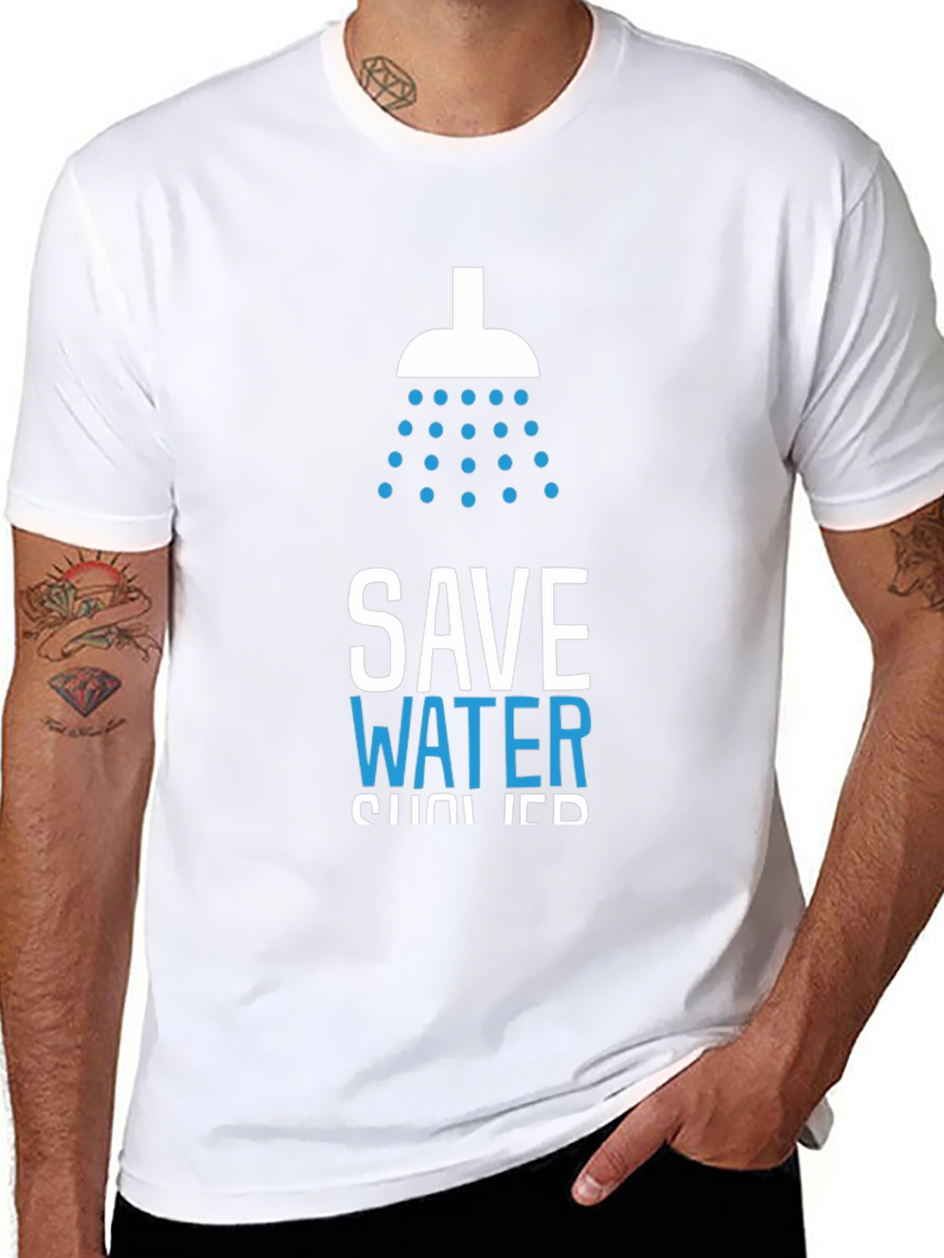 Save Water Shower Graphic Tee