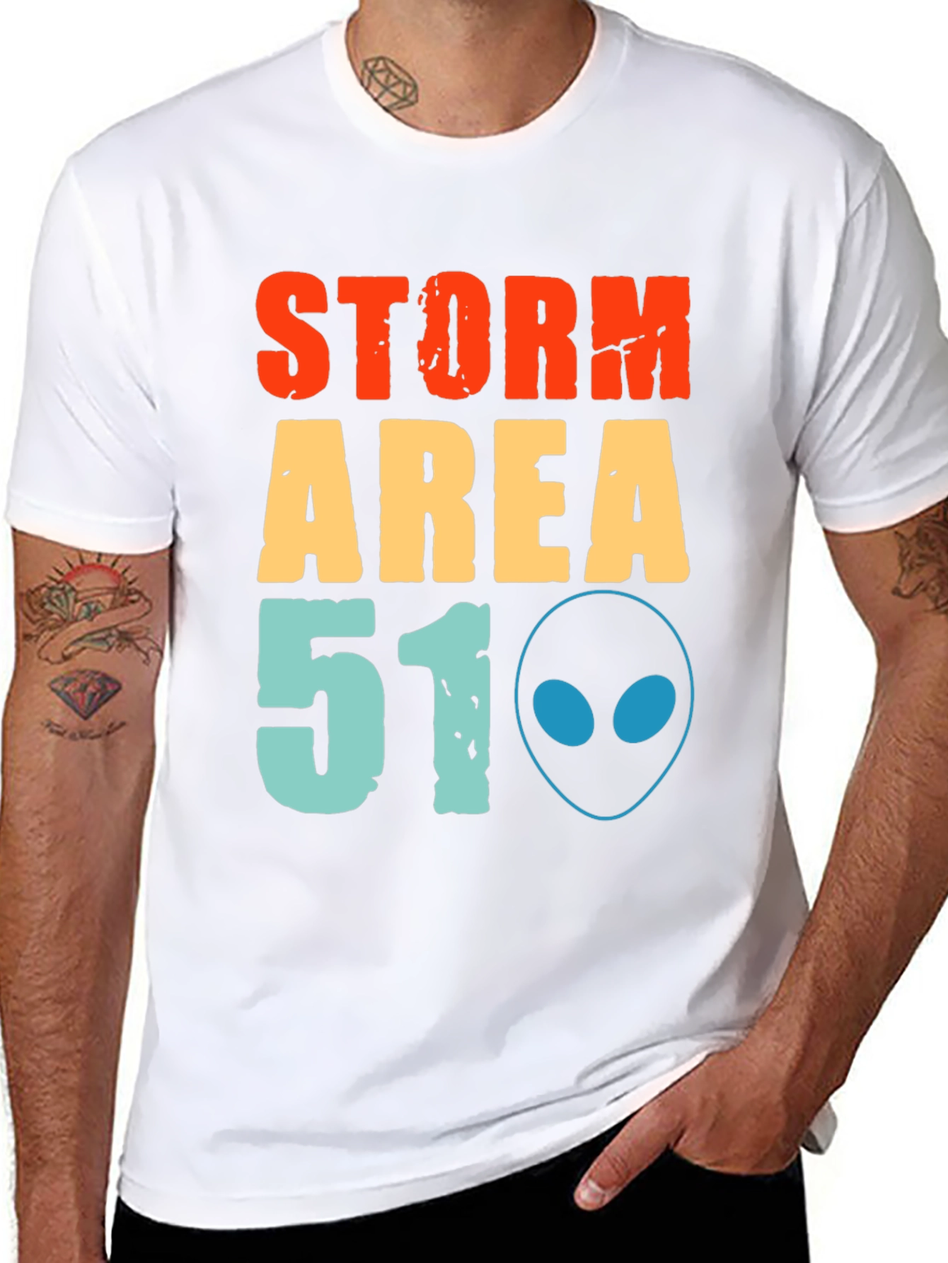 Storm Area 51 T-Shirt Alien Graphic Tee