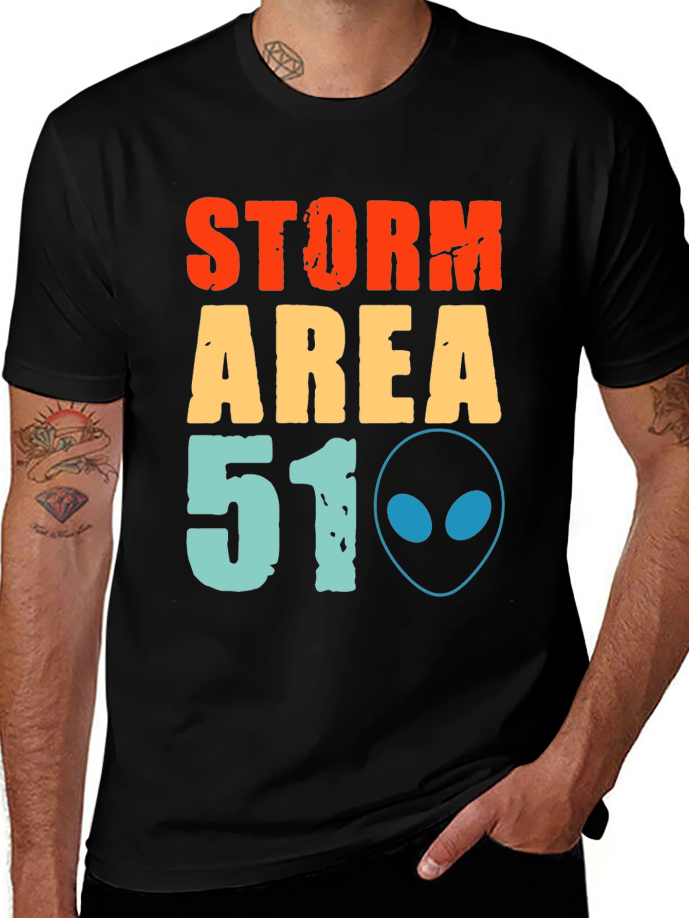 Storm Area 51 T-Shirt Alien Graphic Tee