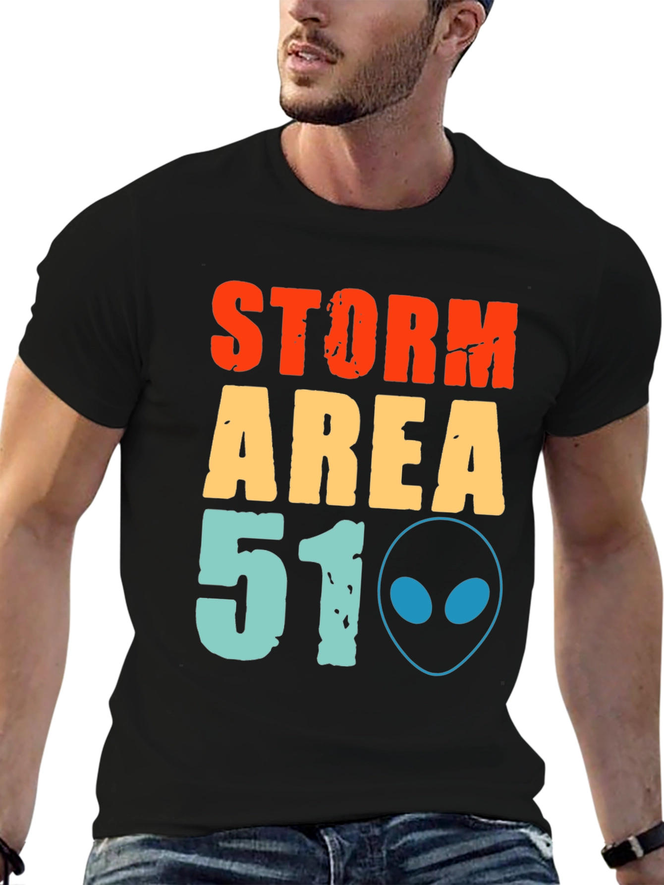 Storm Area 51 T-Shirt Alien Graphic Tee
