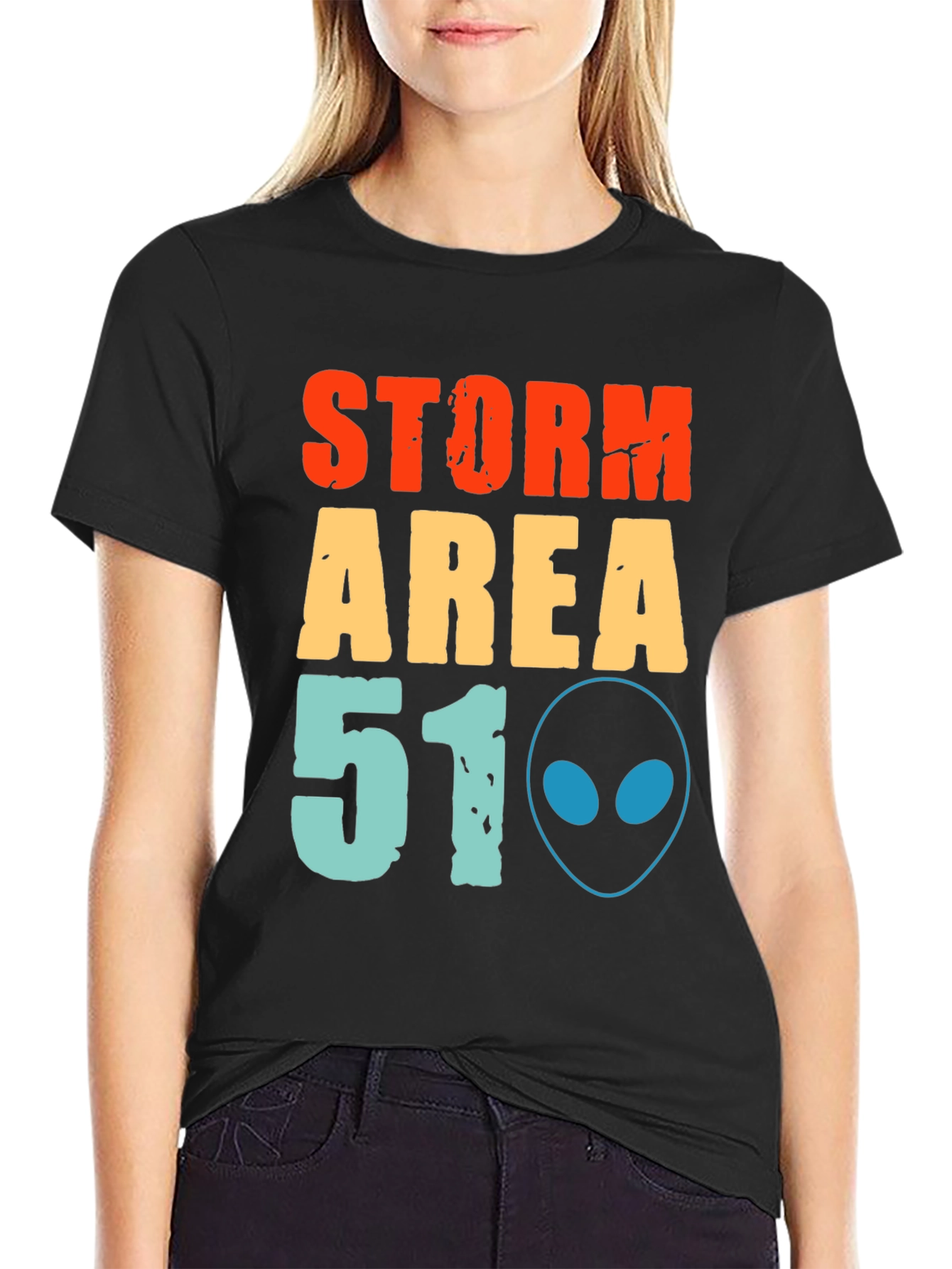 Storm Area 51 T-Shirt Alien Graphic Tee