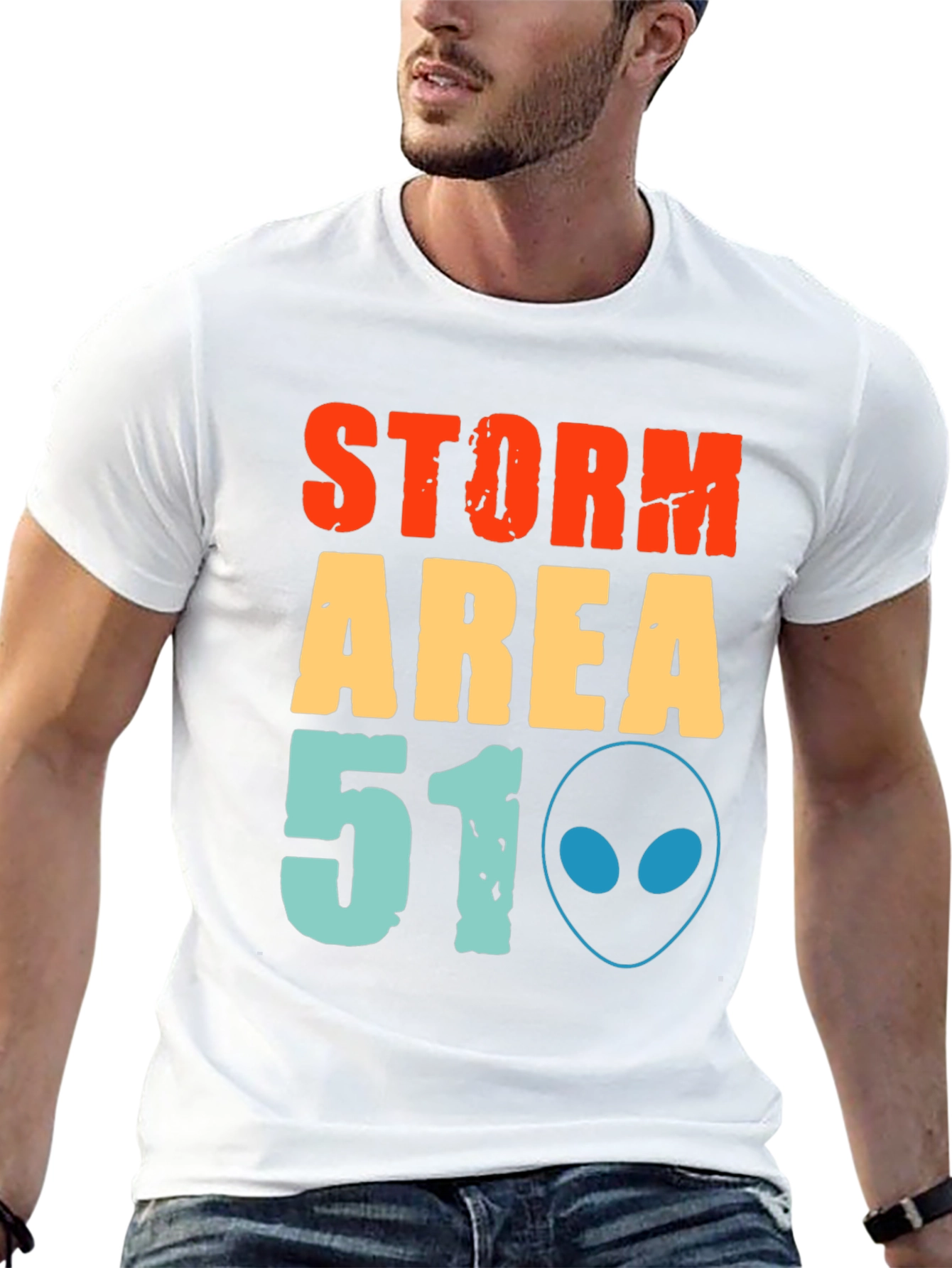 Storm Area 51 T-Shirt Alien Graphic Tee