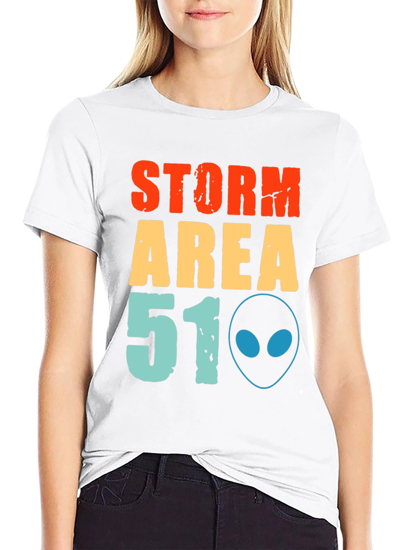 Storm Area 51 T-Shirt Alien Graphic Tee