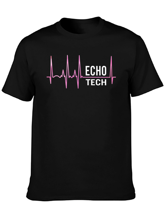 ECHO TECH Heartbeat T-Shirt - Medical Technician Tee