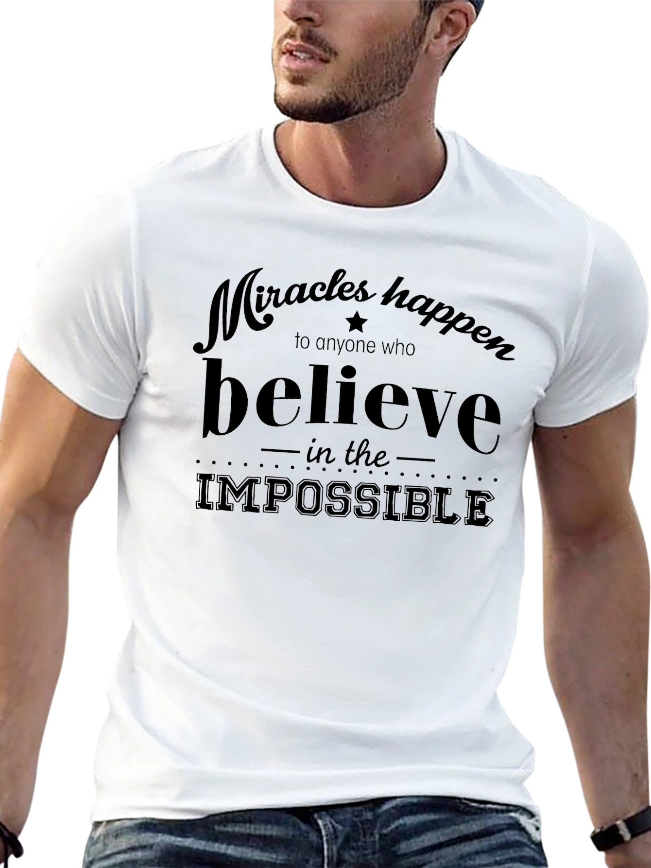 Believe in the Impossible Black T-Shirt