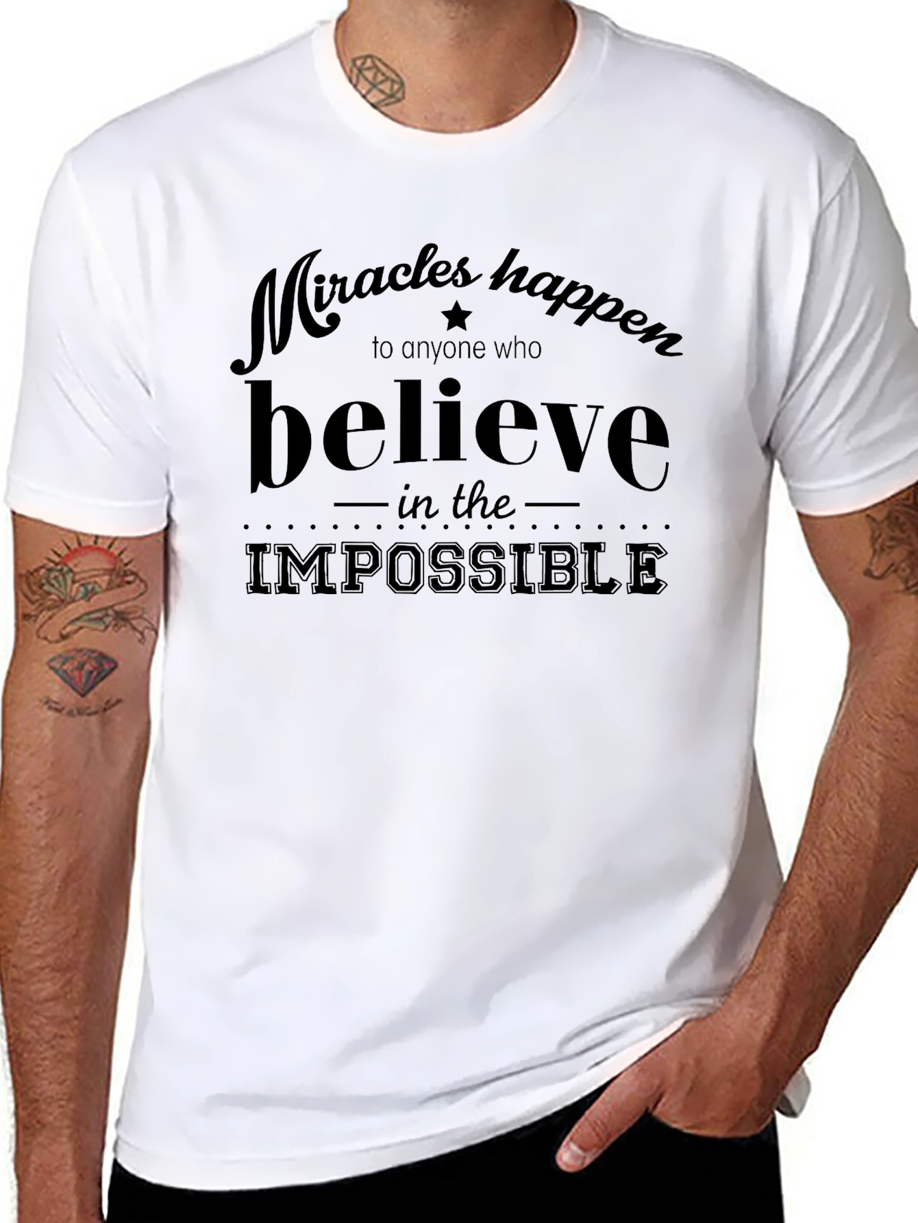 Believe in the Impossible Black T-Shirt