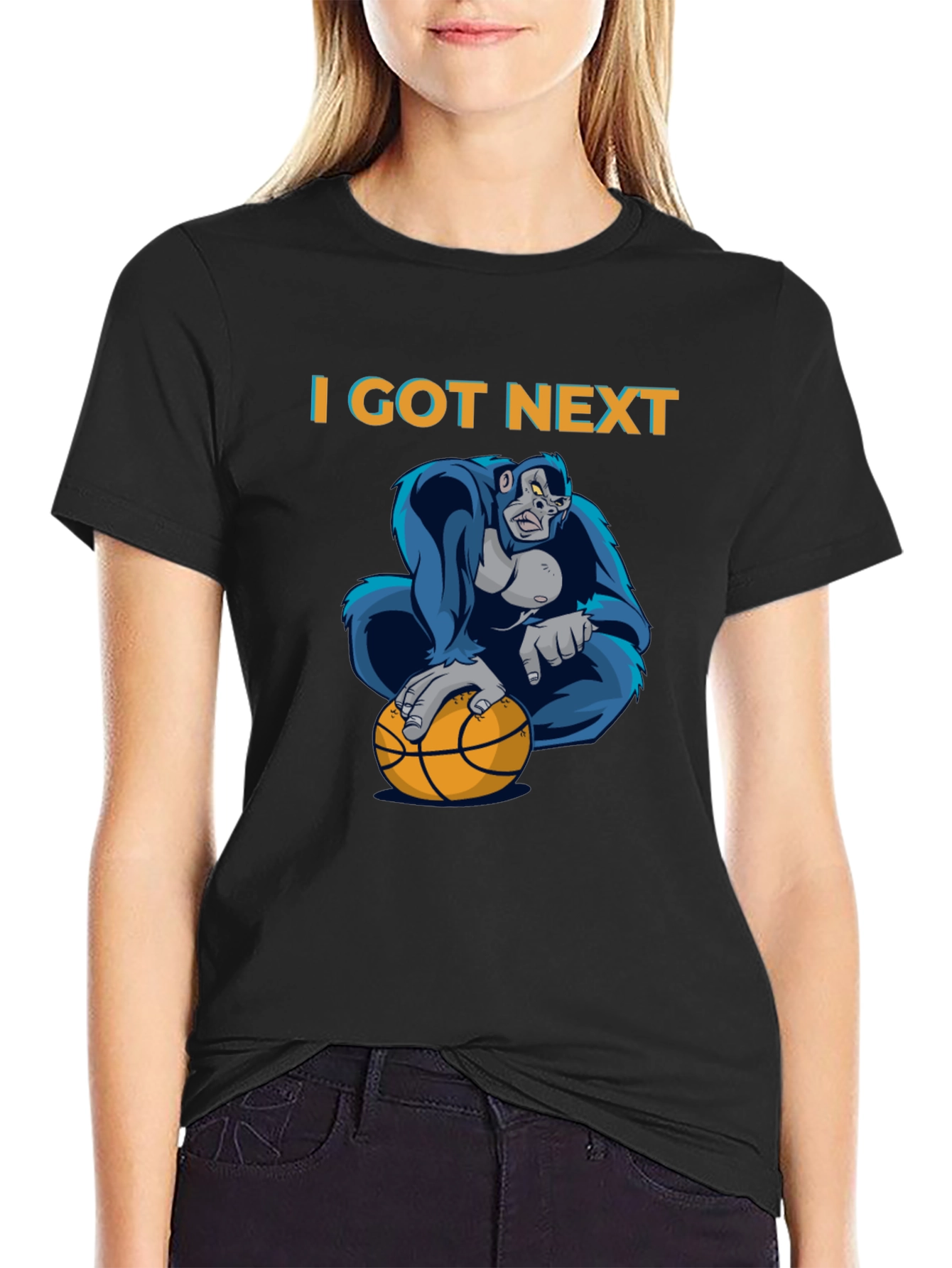 I Got Next Gorilla Basketball Graphic T-Shirt