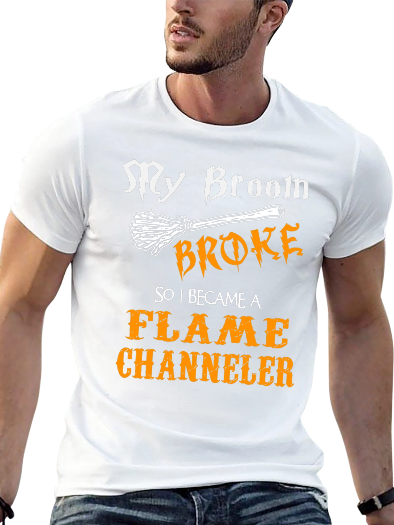 My Broom Broke Flame Channeler T-Shirt