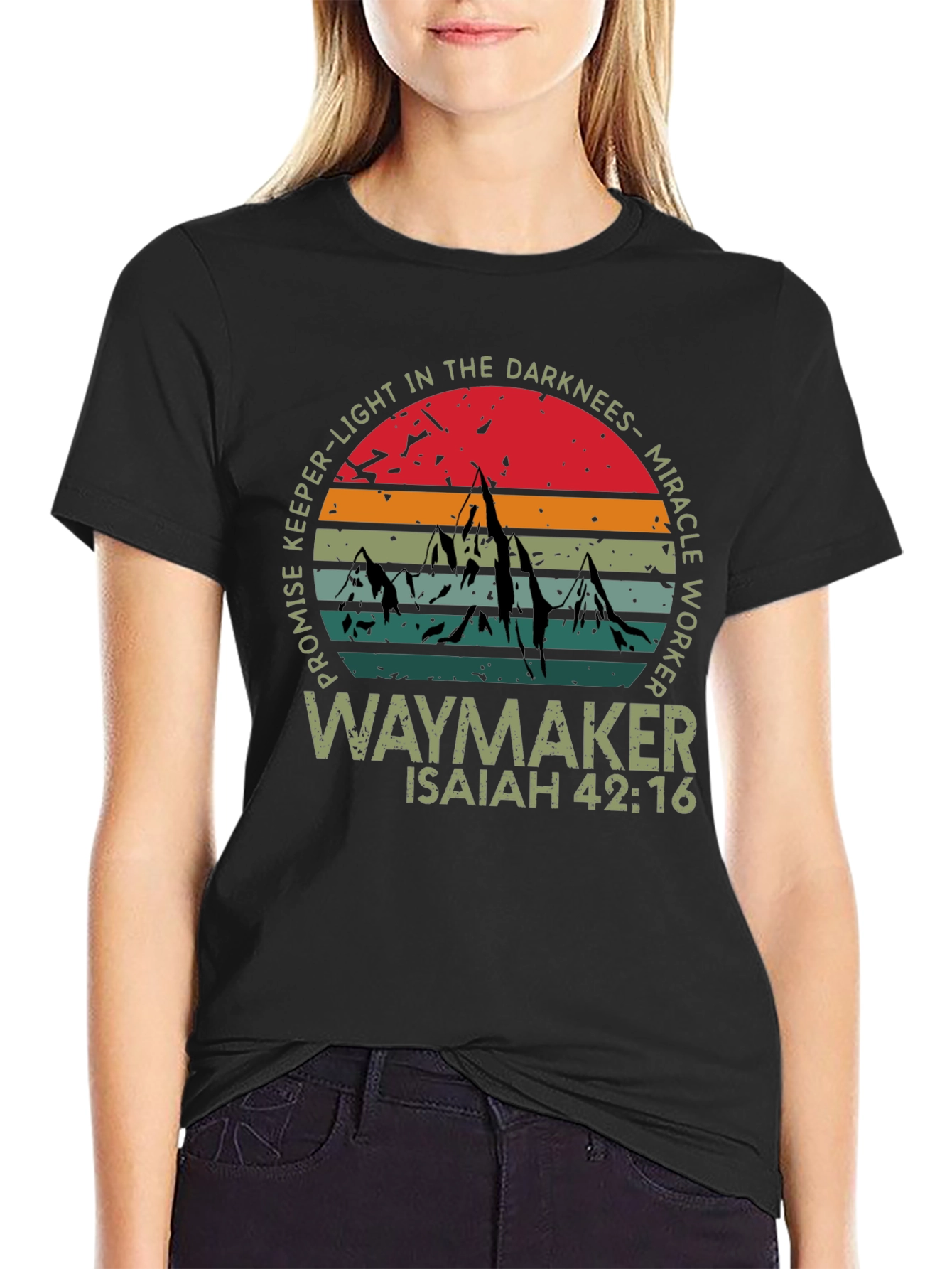 Waymaker Graphic Tee - Isaiah 42:16 Christian Shirt
