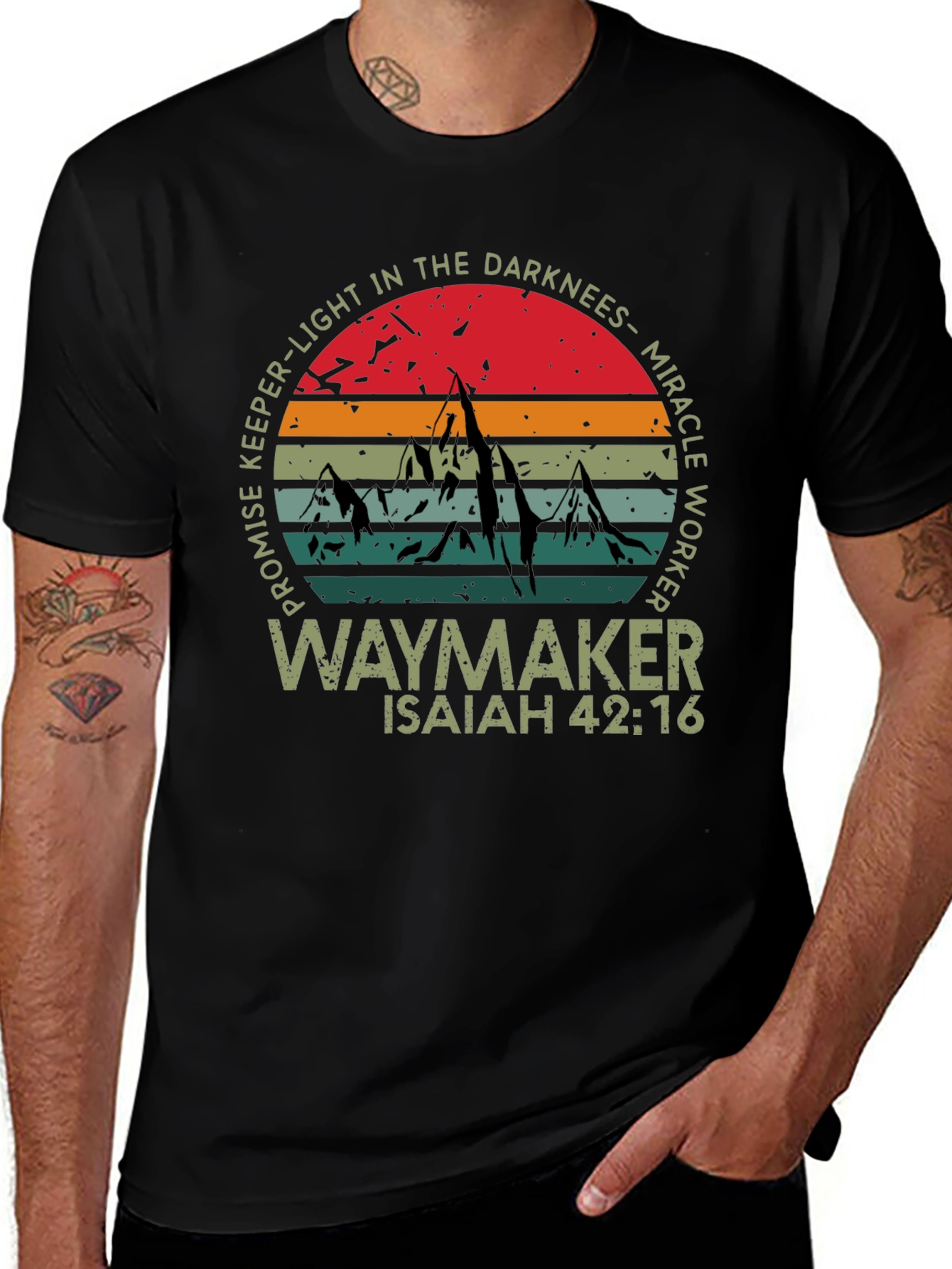 Waymaker Graphic Tee - Isaiah 42:16 Christian Shirt