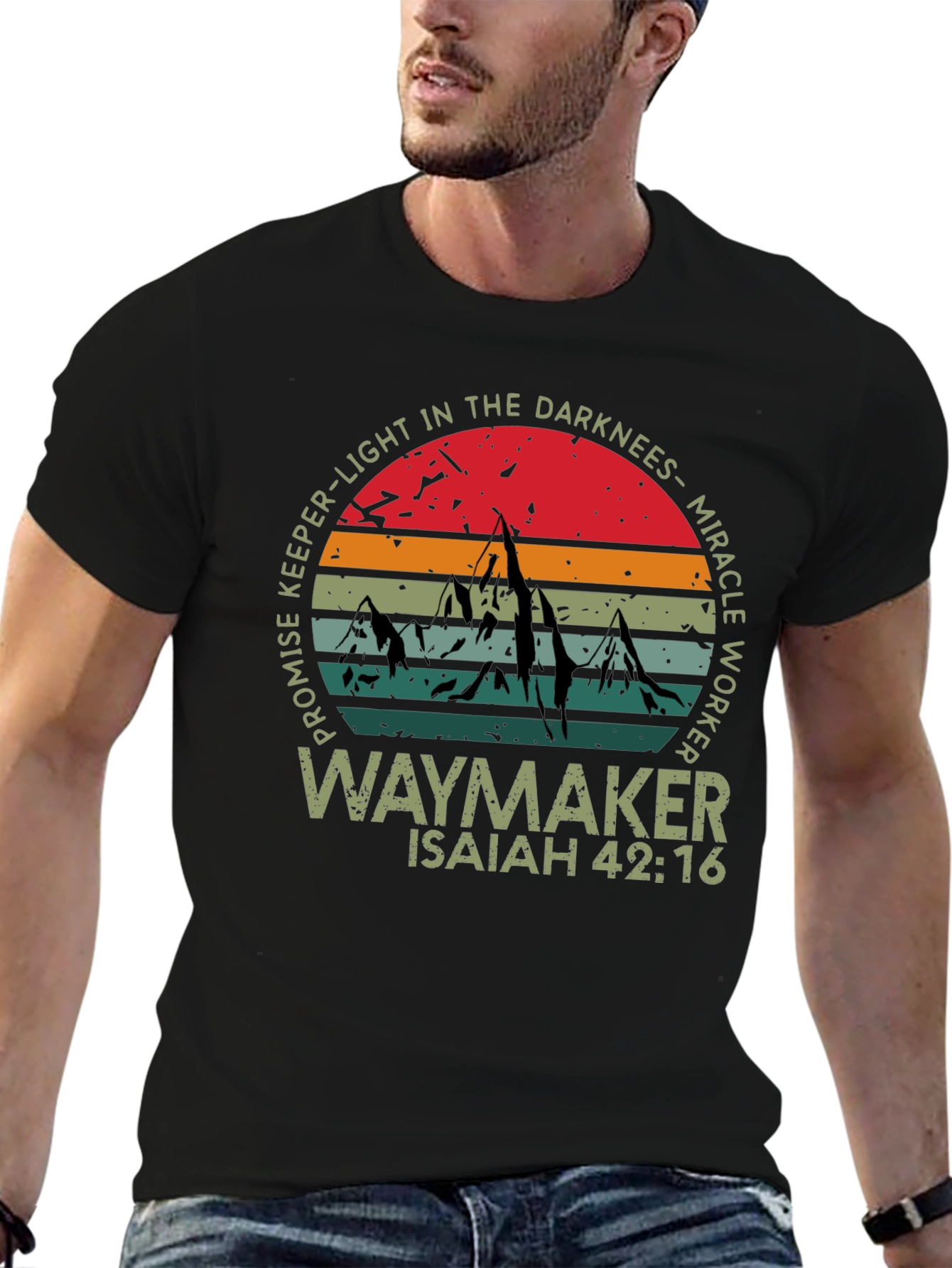 Waymaker Graphic Tee - Isaiah 42:16 Christian Shirt