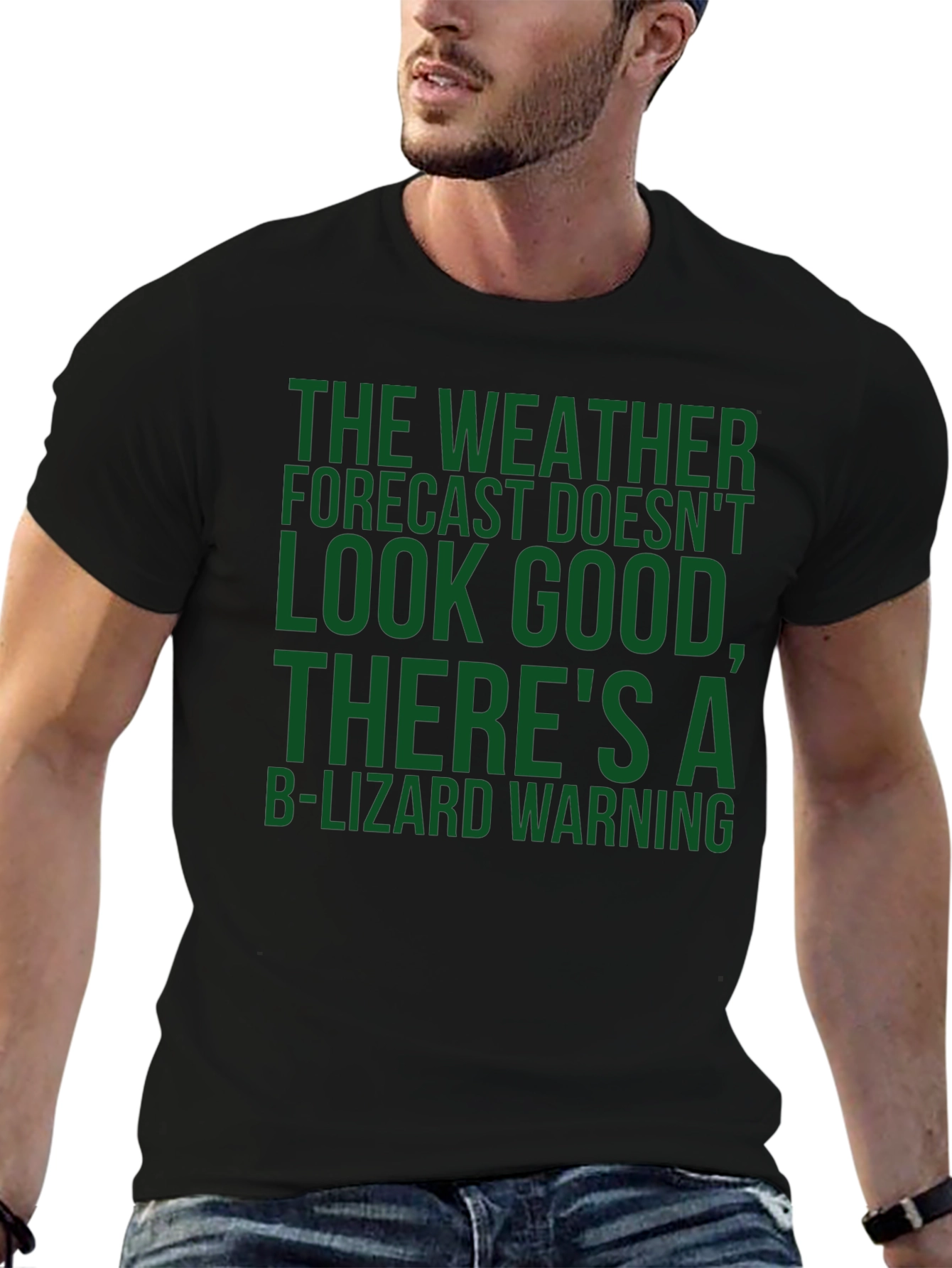 B-Lizard Warning Novelty T-Shirt