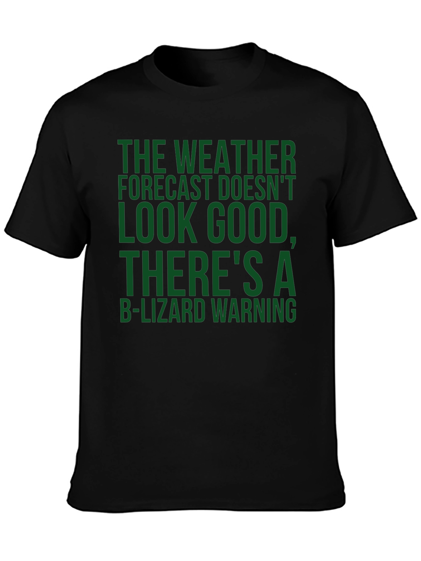B-Lizard Warning Novelty T-Shirt