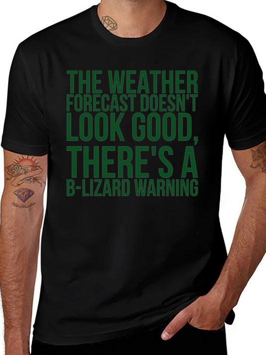 B-Lizard Warning Novelty T-Shirt