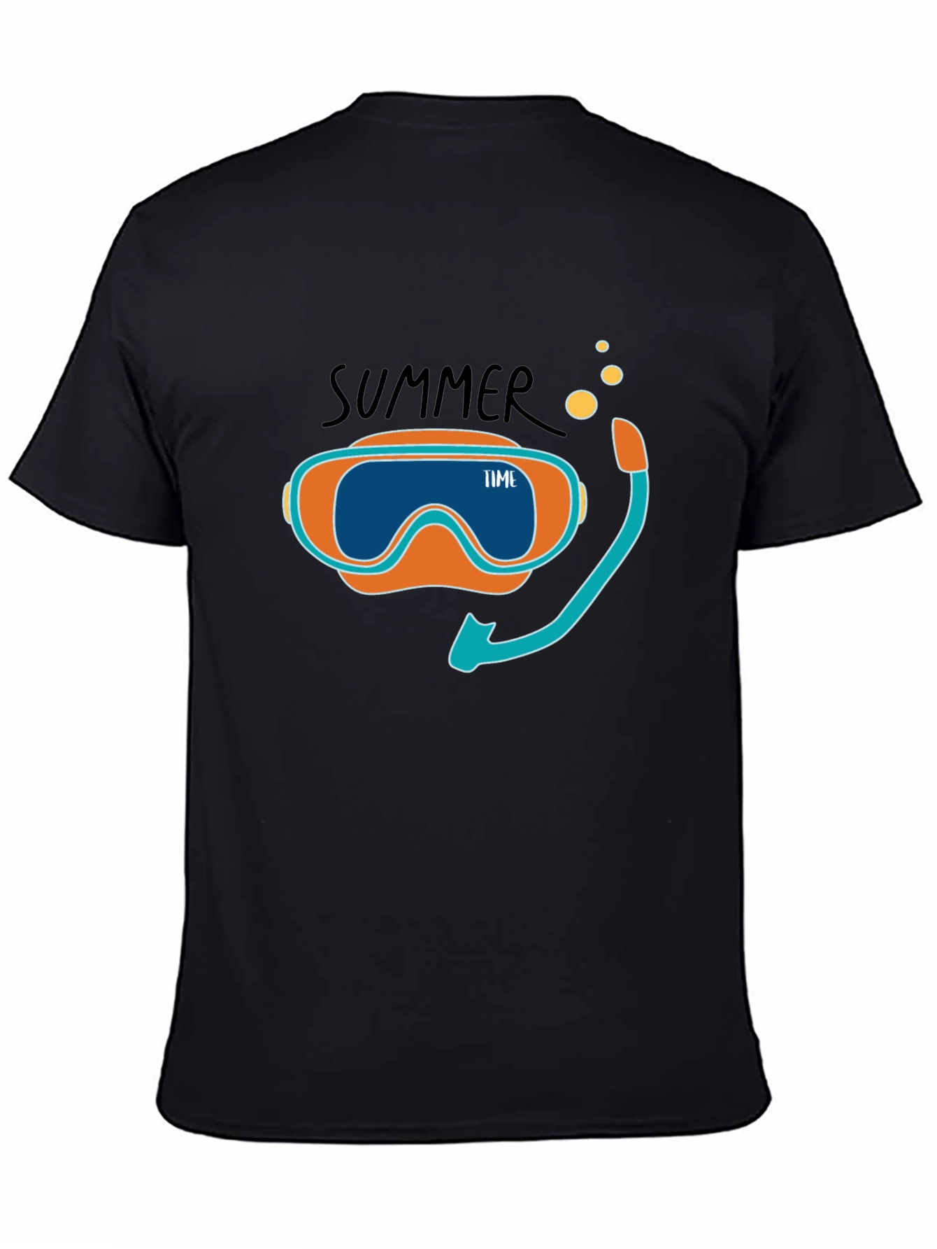 Summer Time Snorkel Graphic Tee - Black