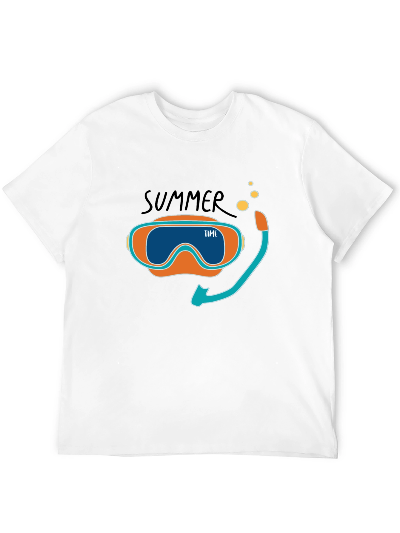Summer Time Snorkel Graphic Tee - Black
